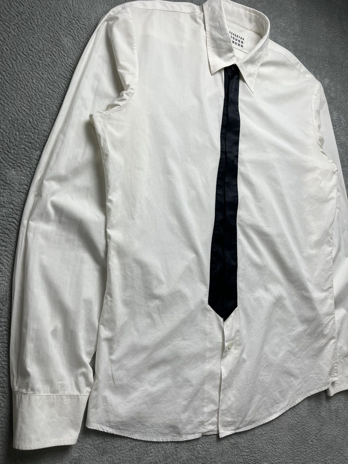 Maison Margiela Maison Margiela - SS/08 trompe black “Tie Illusion” Shirt Size US S / EU 44-46 / 1 - 4 Thumbnail