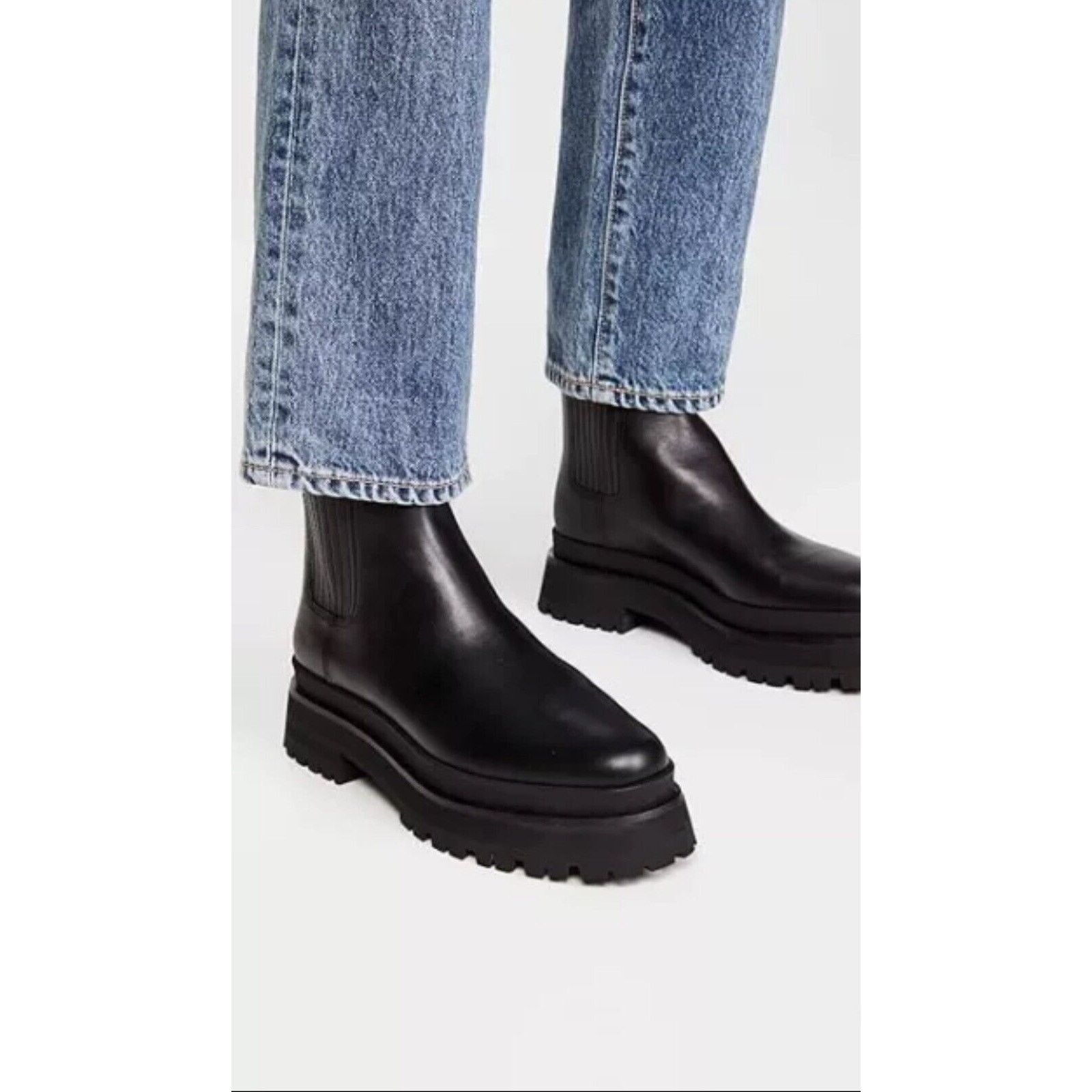 Loeffler Randall Loeffler Randall Women's Toni Lug Sole Platform Boots, 39.5 Size US 9 / IT 39 - 3 Thumbnail
