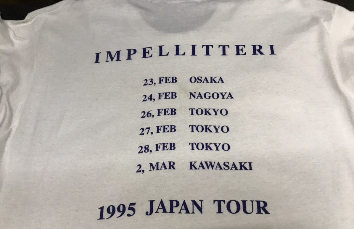 Band Tees × Vintage Vintage 1995 IMPELLITTERI Tour Japan Tshirt Size US L / EU 52-54 / 3 - 6 Thumbnail