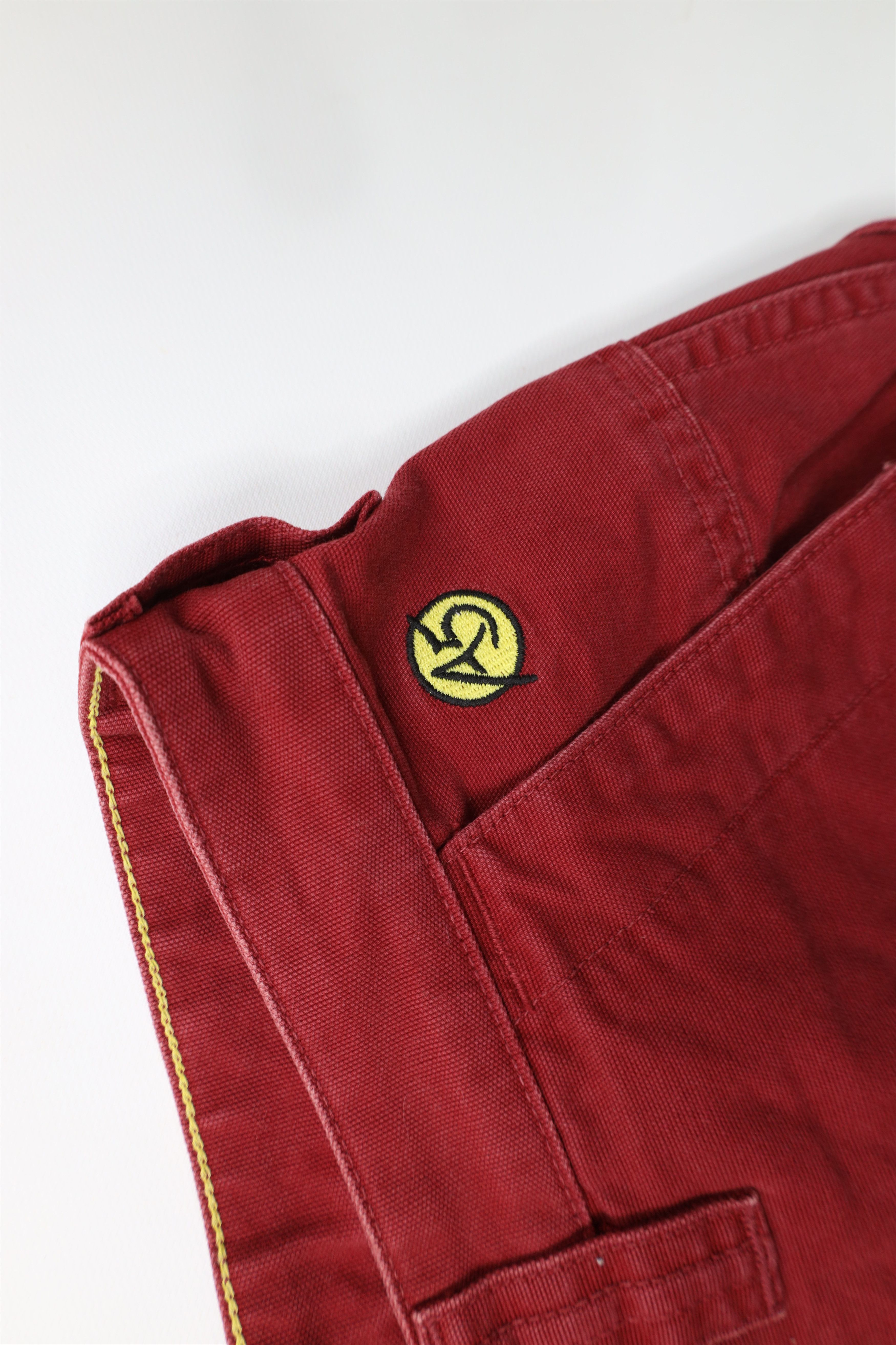 The North Face Vintage Y2K 2001 The North Face Dungaree Shorts Red Cotton Size US 34 / EU 50 - 5 Thumbnail