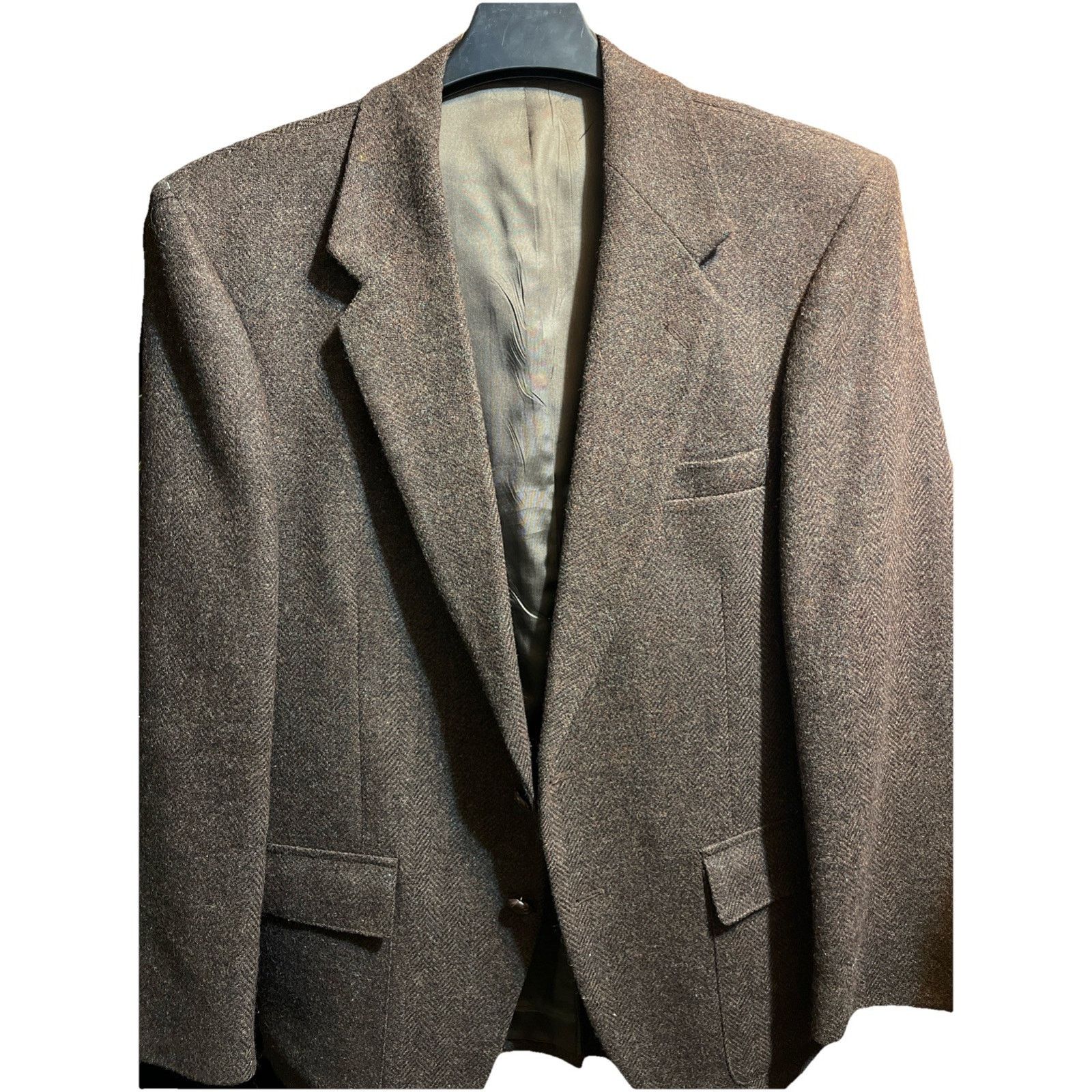 Farah Wolf Off by Farah 100% Pure Wool Brown VTG Jacket Sz 42 Reg Size US L / EU 52-54 / 3 - 1 Thumbnail