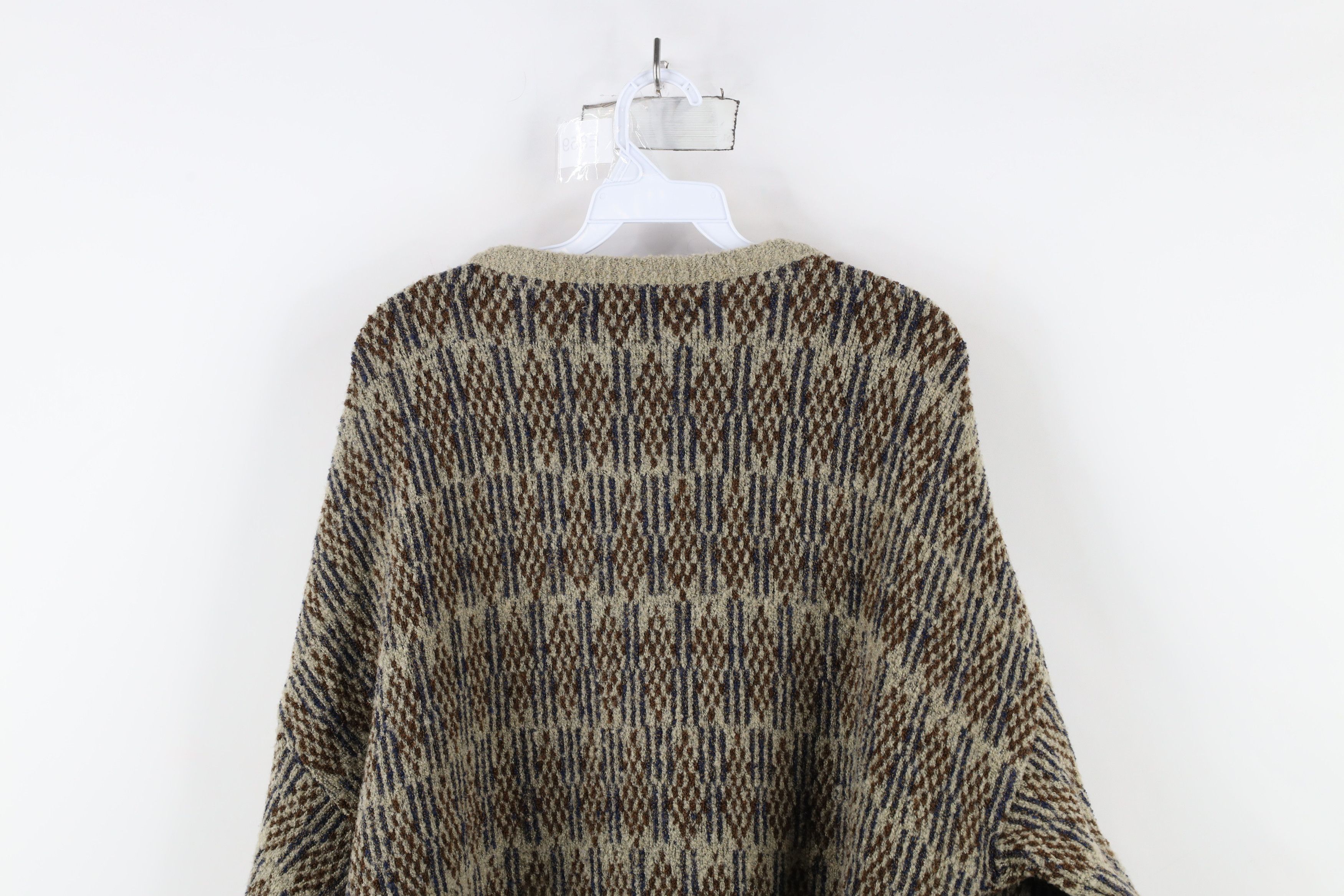 Vintage Vintage 90s Streetwear Fair Isle Wool Blend Knit Sweater USA Size US XL / EU 56 / 4 - 7 Thumbnail