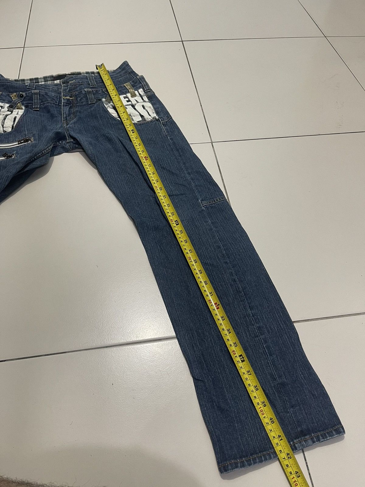 Designer Dominate Handcrafted Jeans Custom Designer Size US 31 - 7 Thumbnail