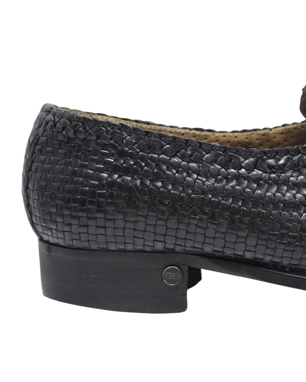 Balenciaga 2000S BALENCIAGA BLACK WOVEN LEATHER LOAFERS Size US 7.5 / EU 40-41 - 3 Thumbnail