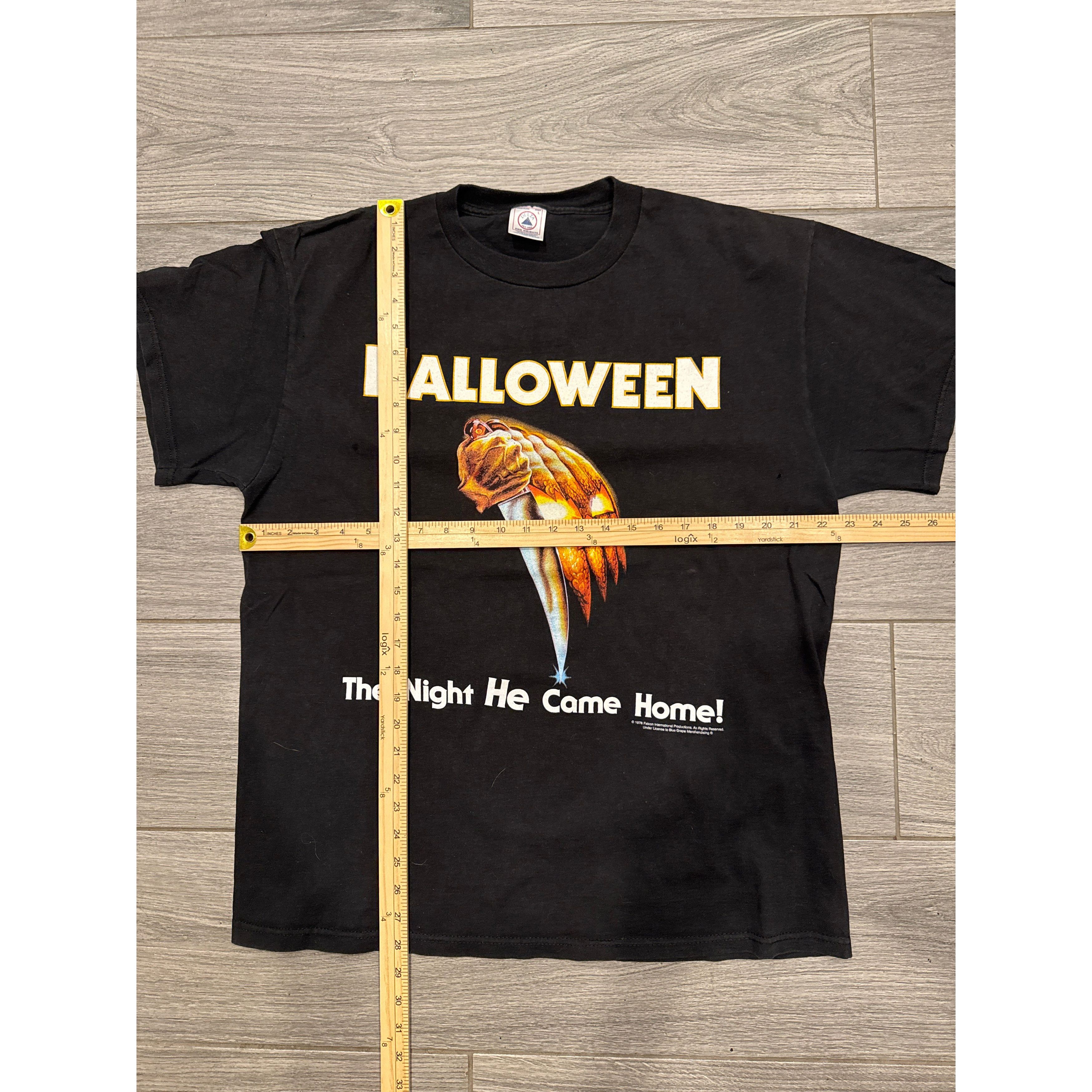Other 90s Halloween Michael Myers Movie Promo Large Night Black T- Size US L / EU 52-54 / 3 - 2 Thumbnail