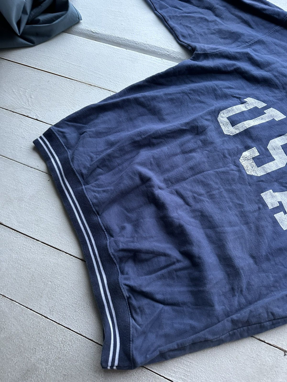 Vintage 🚨 BIG LOGO USA BLUE OVERSIZED VINTAGE SWEATSHIRT RARE Size US M / EU 48-50 / 2 - 3 Thumbnail