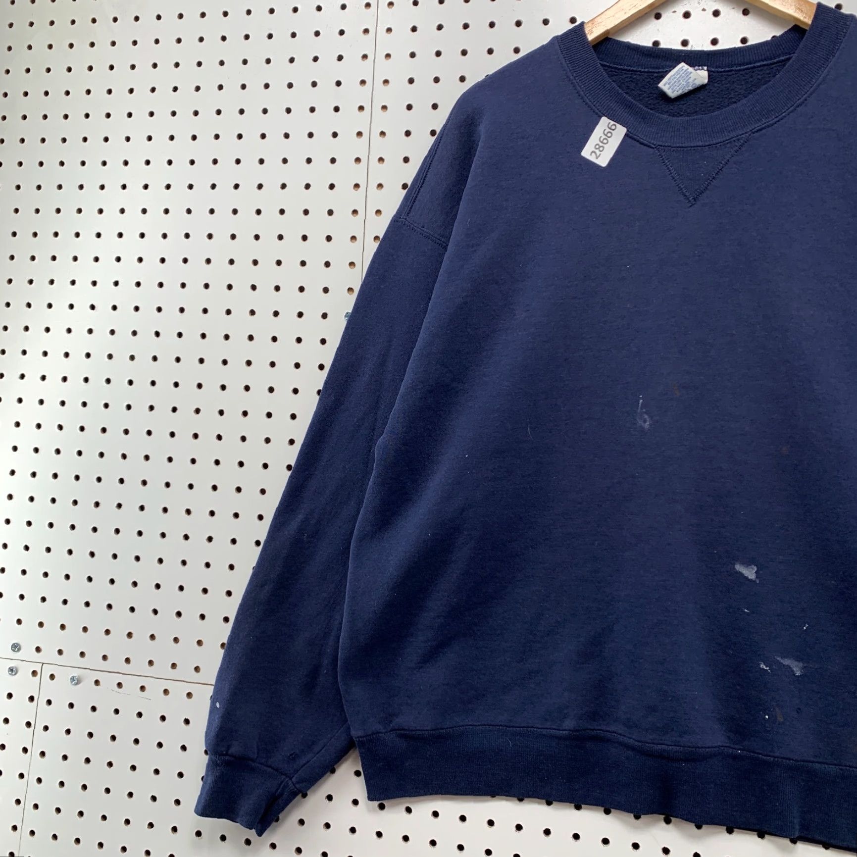 Russell Athletic VINTAGE Russell Athletic Sweatshirt Crewneck XL Men Blue 90s Distressed Paint Pullover Sweatshirt Size US XL / EU 56 / 4 - 3 Thumbnail
