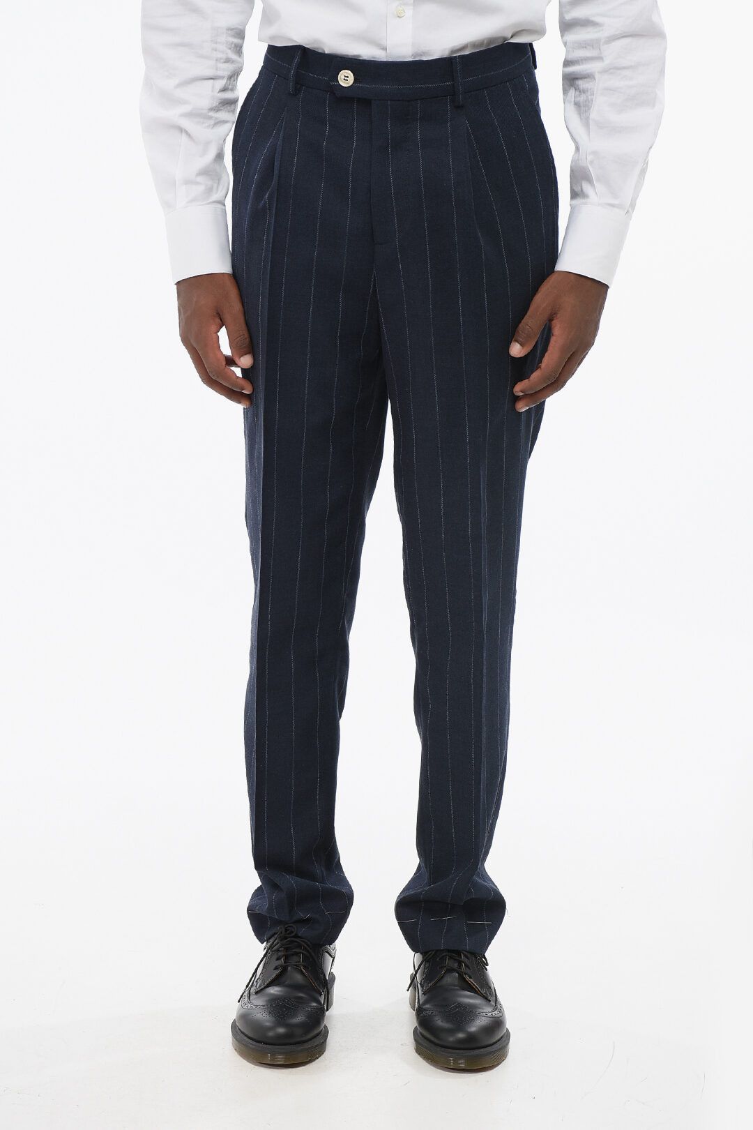 Brunello Cucinelli og1mm0725 3-Pocketed Cotton Blend Suit in Blue Size US S / EU 44-46 / 1 - 4 Thumbnail