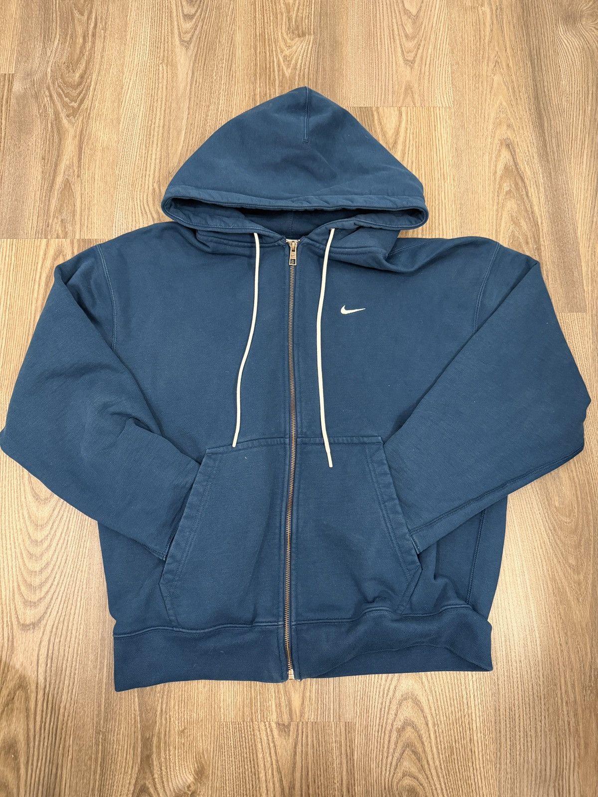 Nike Nike Blue Fleece Zip Up Size US L / EU 52-54 / 3 - 1 Thumbnail