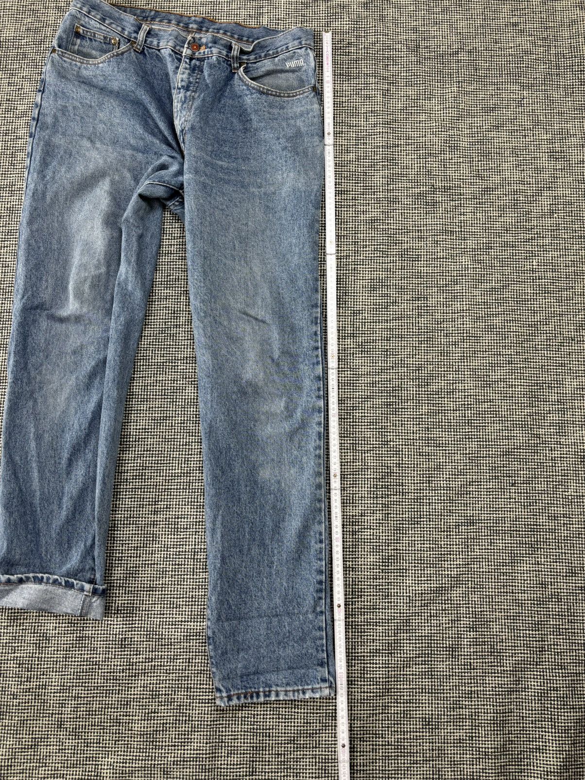 Puma 90s puma balloon fit vintage ligh blue washed jeans Size US 36 / EU 52 - 11 Thumbnail