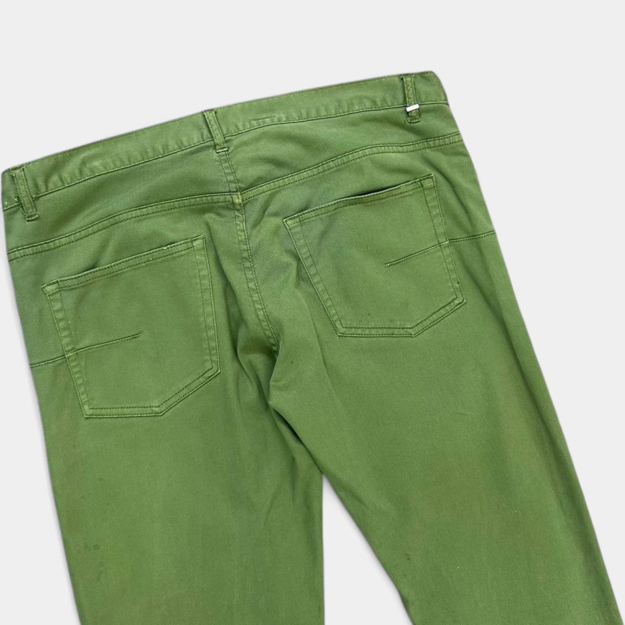 Dior Dior Homme by Hedi Slimane Green Denim Jeans Size US 29 - 8 Thumbnail