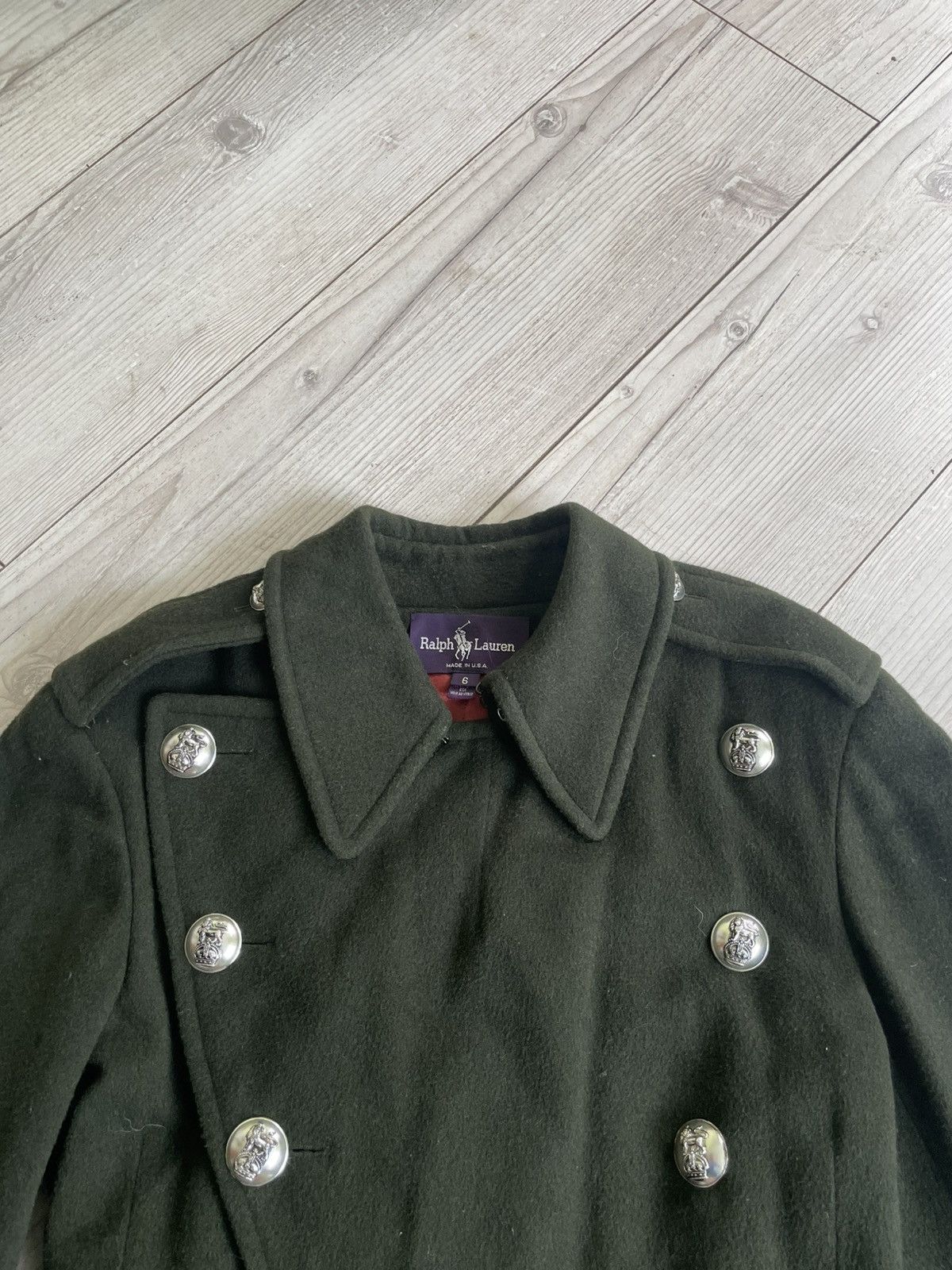 Ralph Lauren Purple Label Polo Ralph Lauren Purple Label Military Coat Made in USA Size M / US 6-8 / IT 42-44 - 7 Thumbnail
