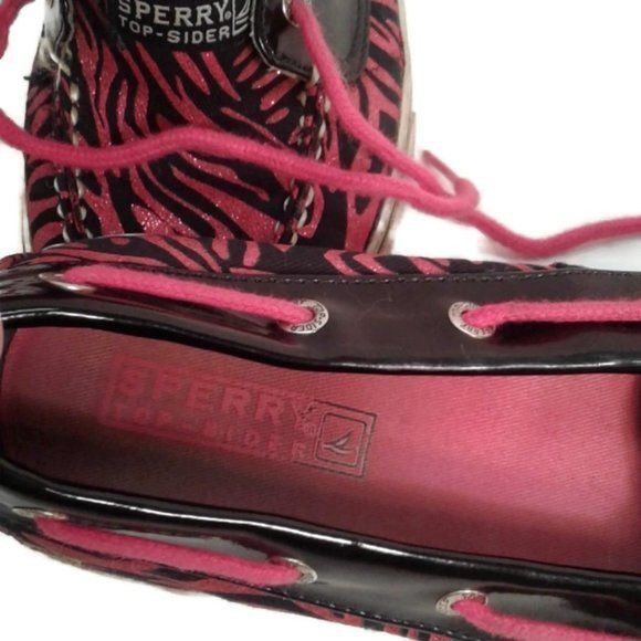 Sperry Sperry Top Sider 5 Biscayne Pink Black Zebra Boat Shoes Snea Size US 5 / IT 35 - 7 Thumbnail