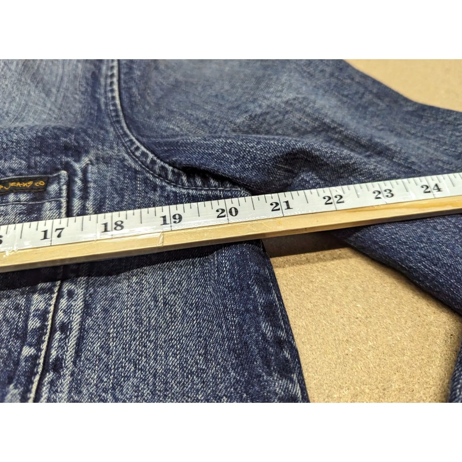 Nudie Jeans Nudie Jeans Sten Unisex Denim Jacket Medium Blue Collared Pocket Buttons Jacket Biker Style (Regular) Mens Womens Boys Girls Size US 31 - 4 Thumbnail