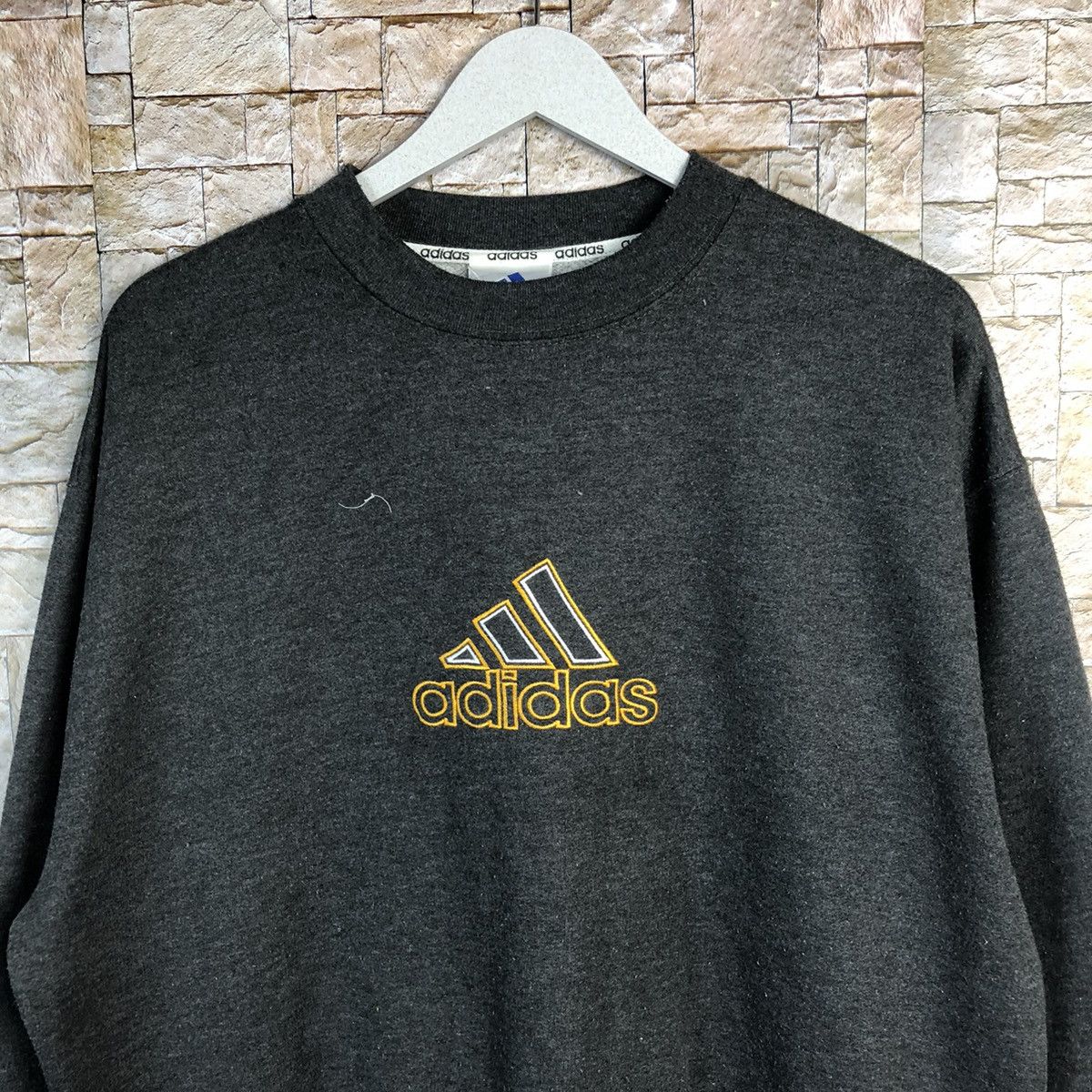 Adidas Adidas Grey Sweatshirt #A253 Size US L / EU 52-54 / 3 - 5 Thumbnail
