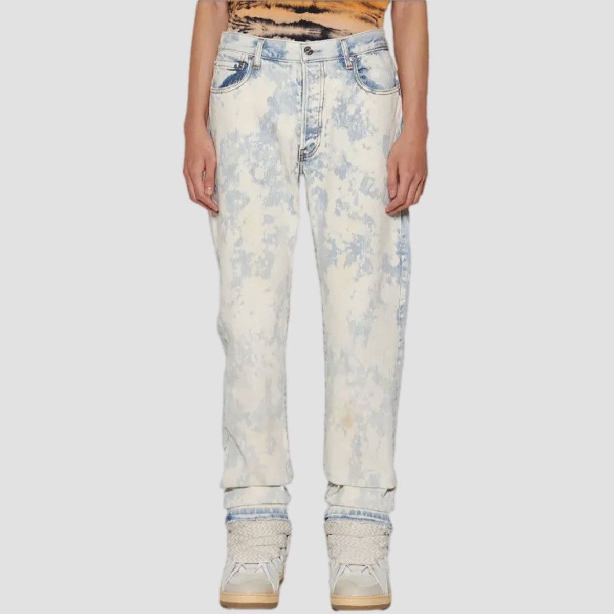 Gallery Dept. Gallery Dept Bleached Straight Leg Jeans Size US 32 / EU 48 - 3 Thumbnail
