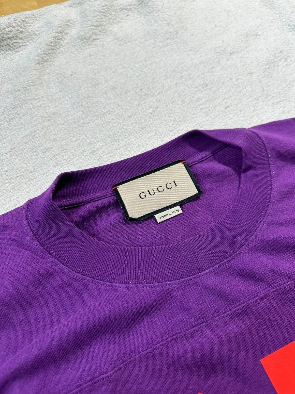 Gucci Gucci T-Shirt Football Logo 1921 Maison De L'Amour Purple Size US XXS / EU 40 - 13 Thumbnail