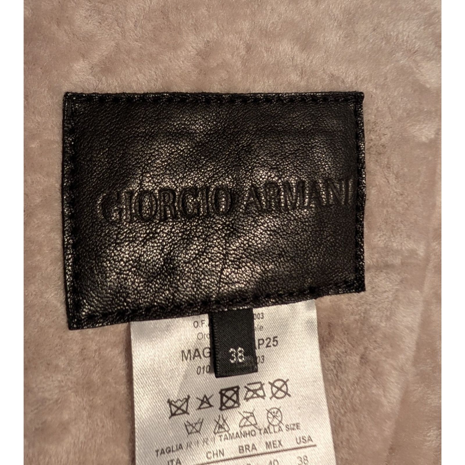 Giorgio Armani Giorgio Armani Lambskin Leather Shearling Jacket Size 38 EUC Size M / US 6-8 / IT 42-44 - 8 Thumbnail