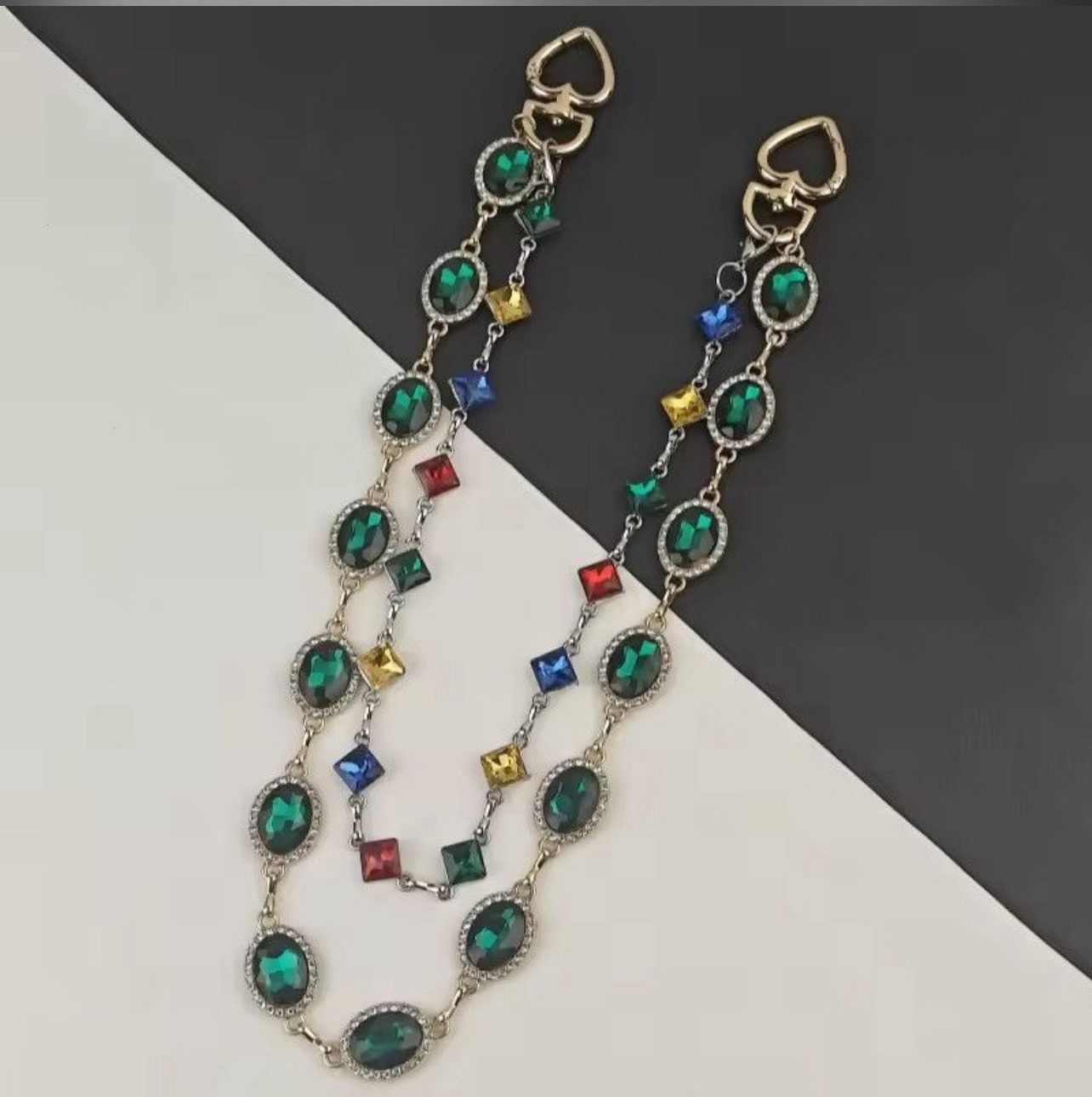 Jewelry retro agate colourful pants chain Size ONE SIZE - 3 Thumbnail