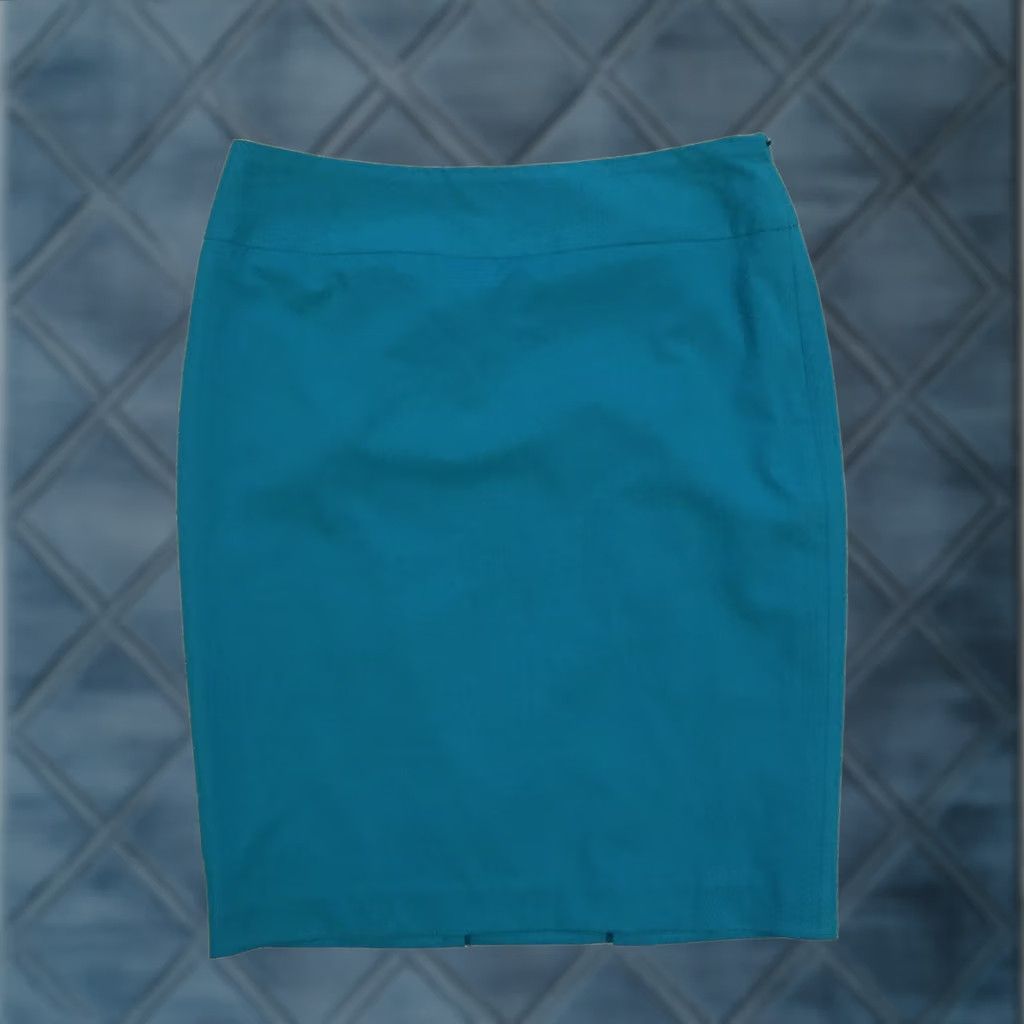 Liz Claiborne Liz Claiborne Skirt Knee Length Blue Pencil Lined Zip Size 6 Women Business Size 28" / US 6 / IT 42 - 1 Thumbnail