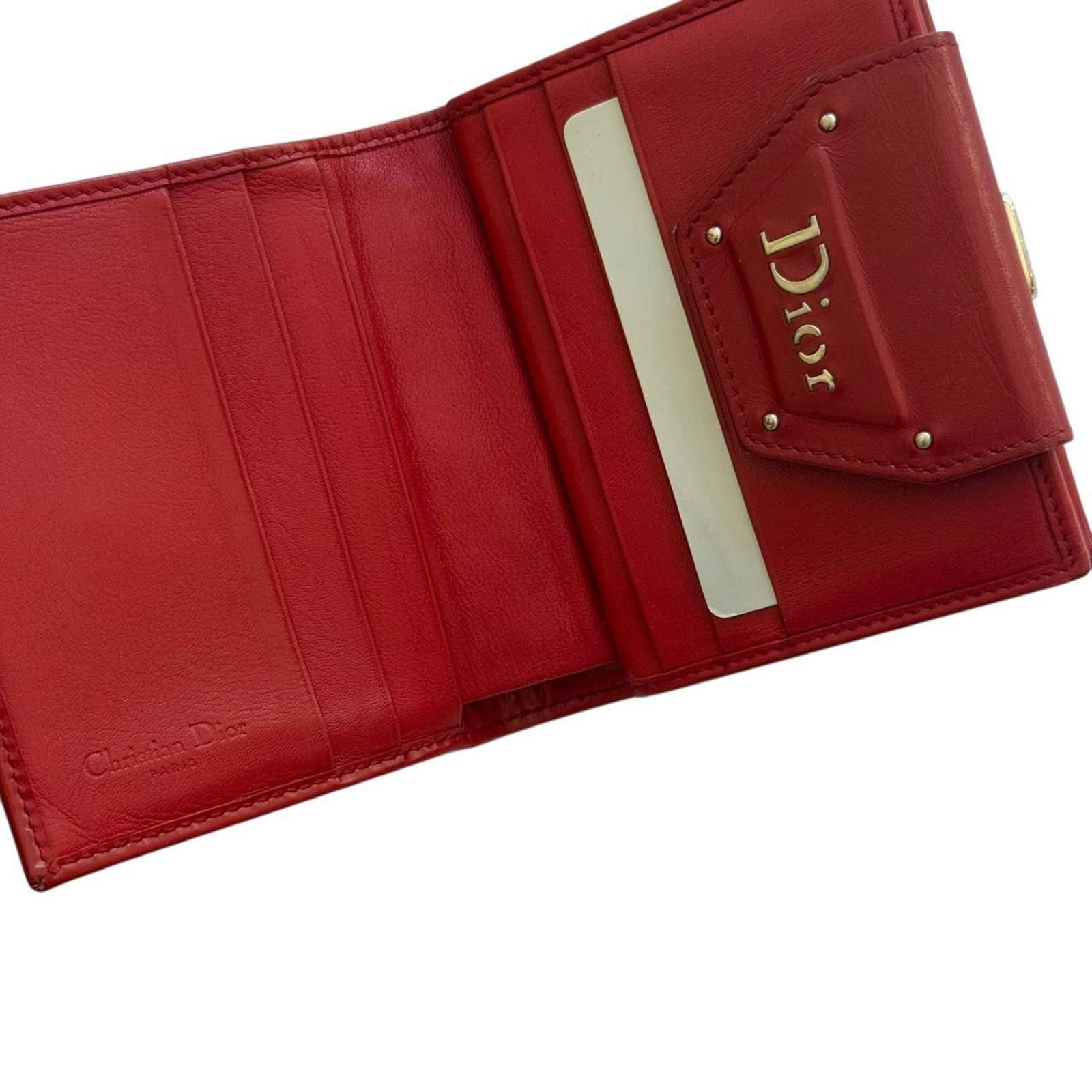 Christian Dior Monsieur Christian Dior Women's Red Wallet-purs Size ONE SIZE - 2 Thumbnail