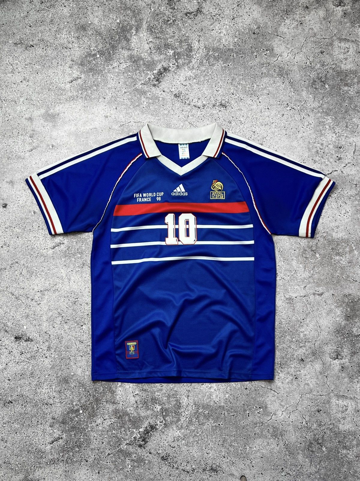 1998 World Cup France 10 Zidane Jersey Home