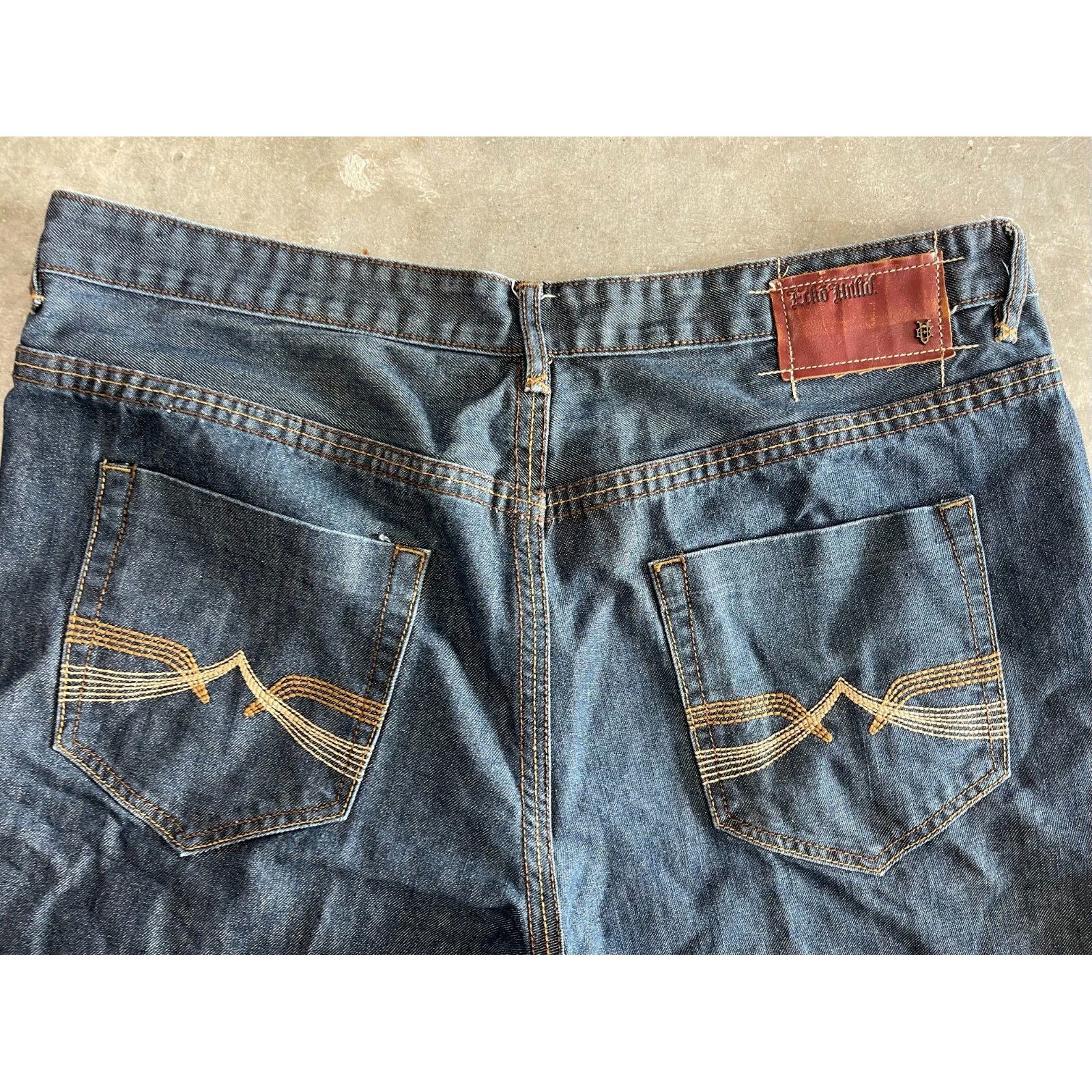 Ecko Unltd. VTG Y2K 90S ECKO UNLTD BLUE DENIM JEAN SHORTS JORTS BAGGY SK Size US 42 / EU 58 - 2 Thumbnail