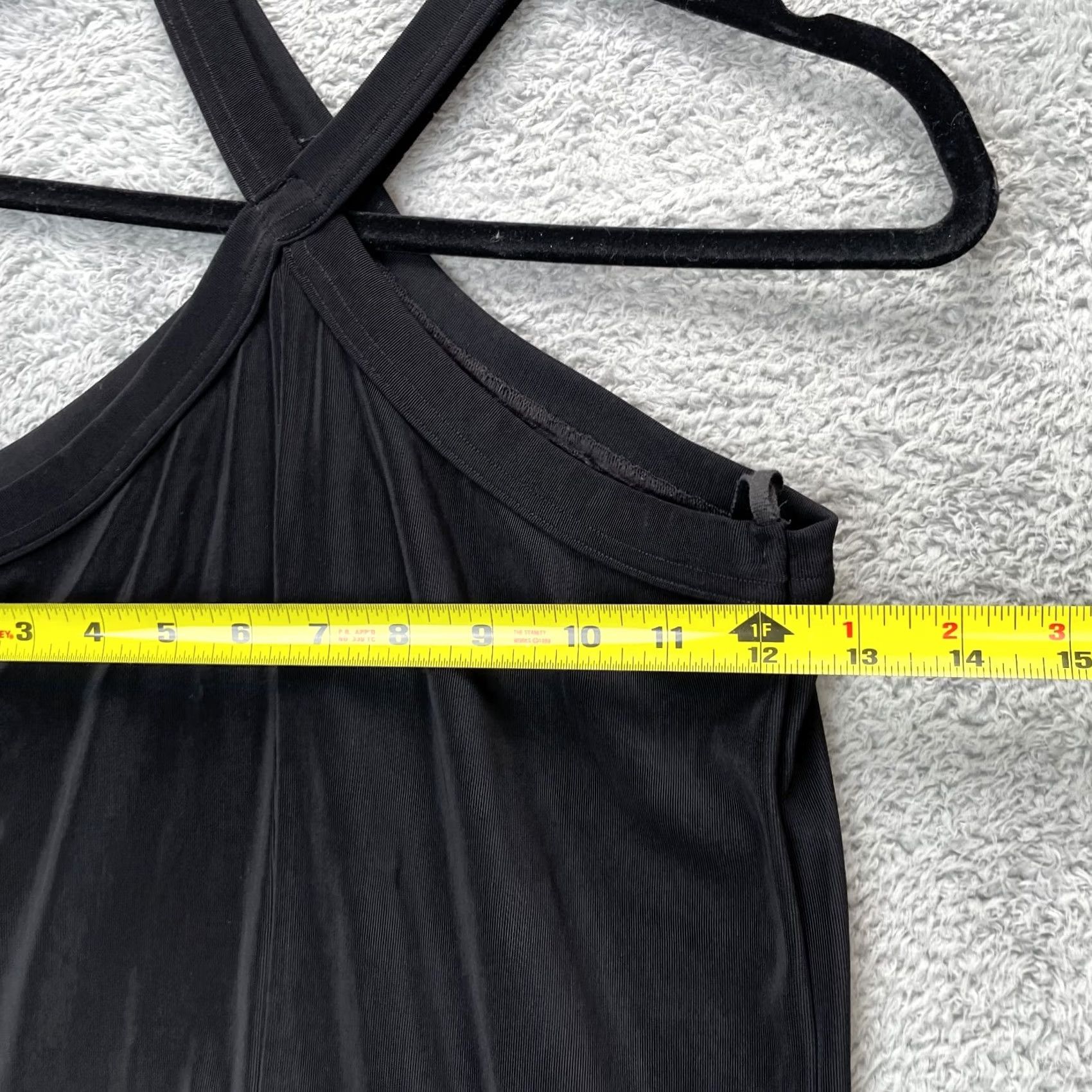 Vintage VINTAGE Byer Too Dress Womens L Black California Bodycon Halter Neck Stretch Sleeveless Party/Cocktail Clubwear Retro Short 90s Womens Byer Too Size L / US 10 / IT 46 - 7 Thumbnail