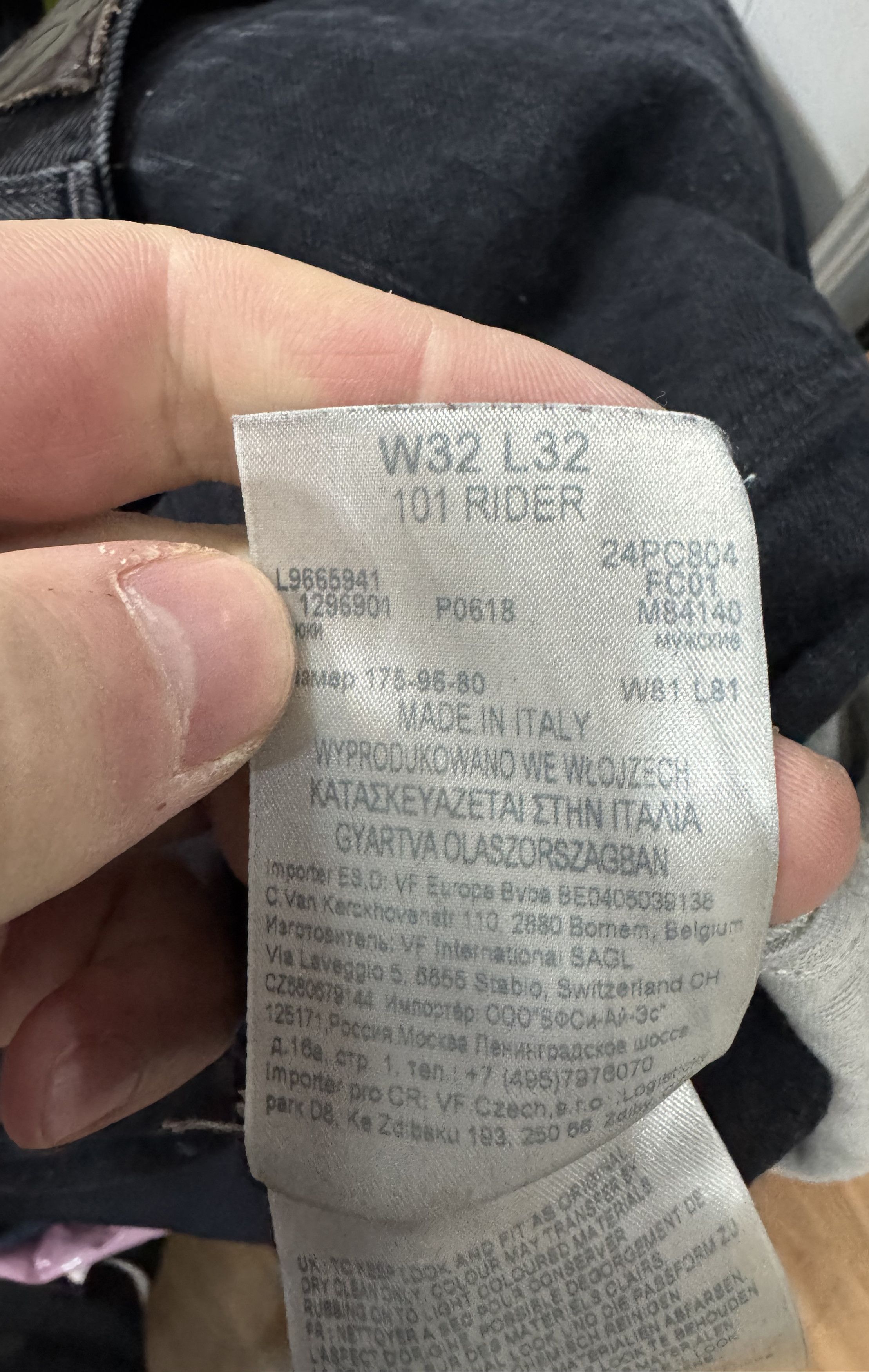 Lee Lee 101 Rider 13oz Blue Selvedge Washed Vintage Denim Size US 32 / EU 48 - 15 Thumbnail