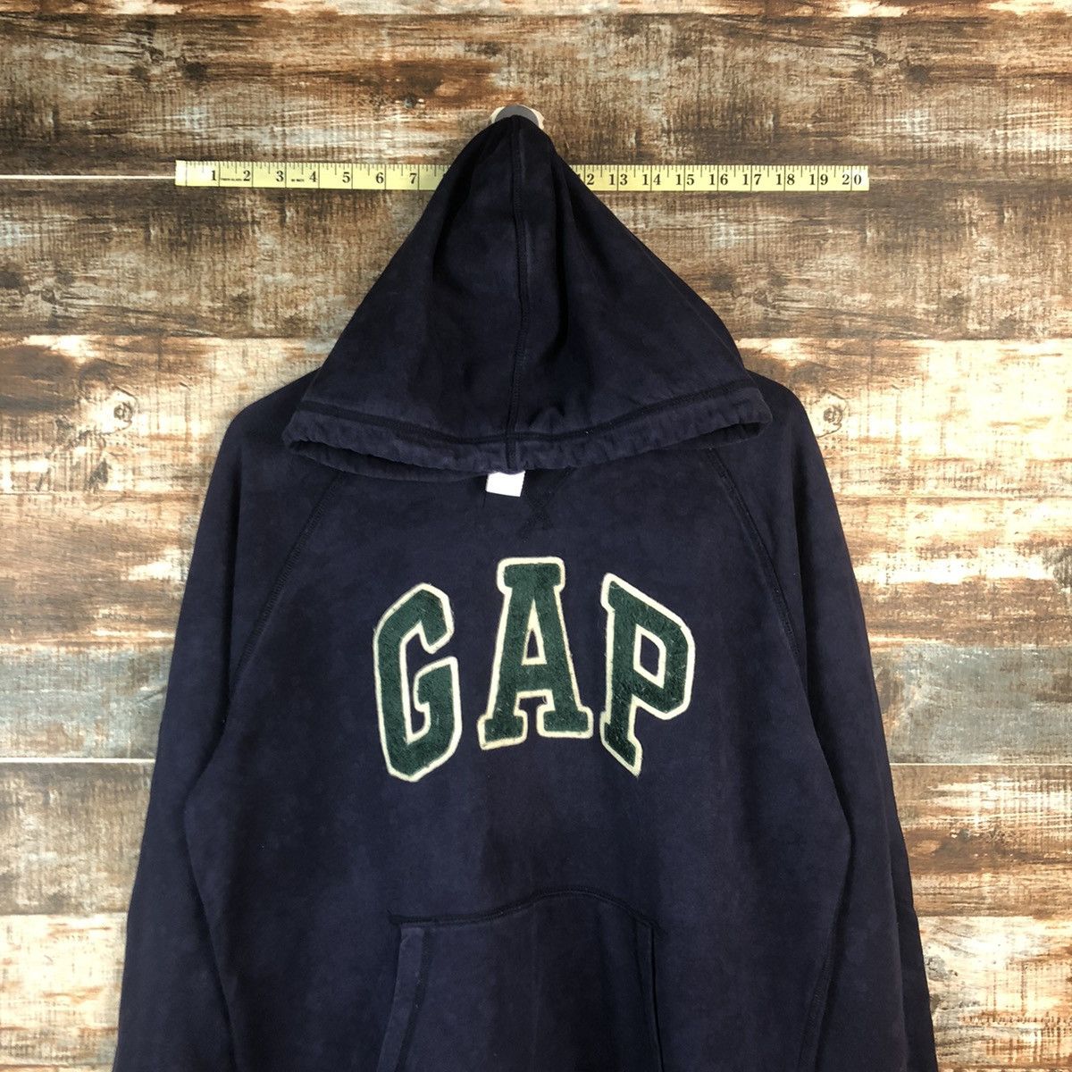 Gap Gap vintage spellout Dark Blue Hoodie #A2003 Size US M / EU 48-50 / 2 - 2 Thumbnail