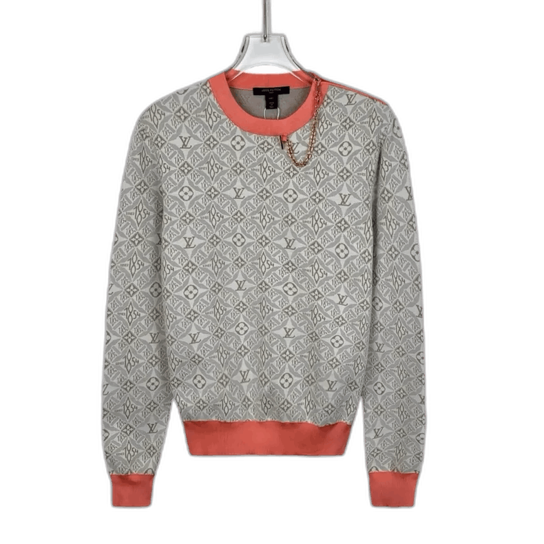 Louis Vuitton Louis Vuitton Colorblock Logo Long Sleeve Sweatshirt -2505 Size XXS / US 00 / IT 34 - 1 Thumbnail