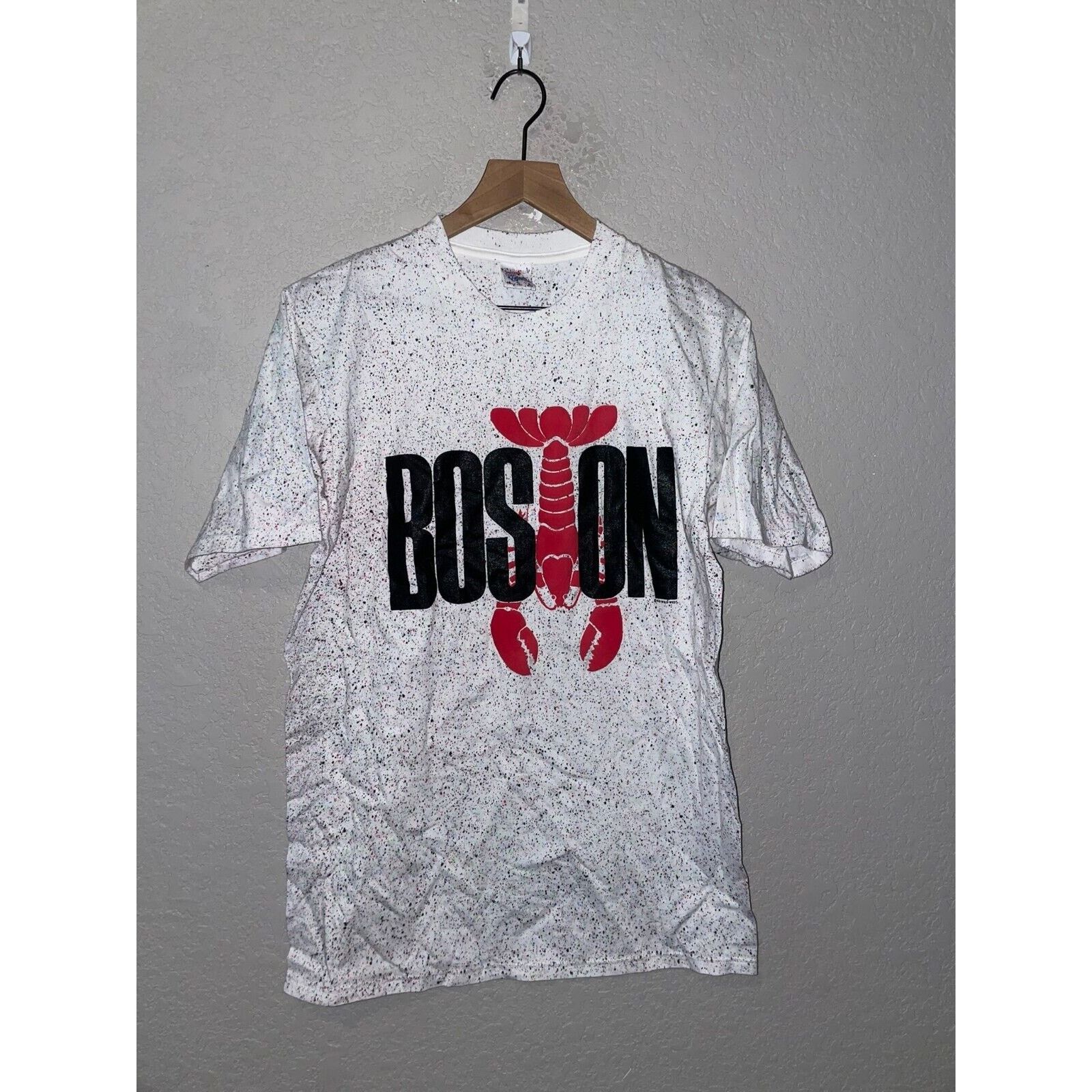 Jerzees Vintage Boston Shirt Lobster Tee USA Made 90s Large VTG Size US M / EU 48-50 / 2 - 1 Thumbnail
