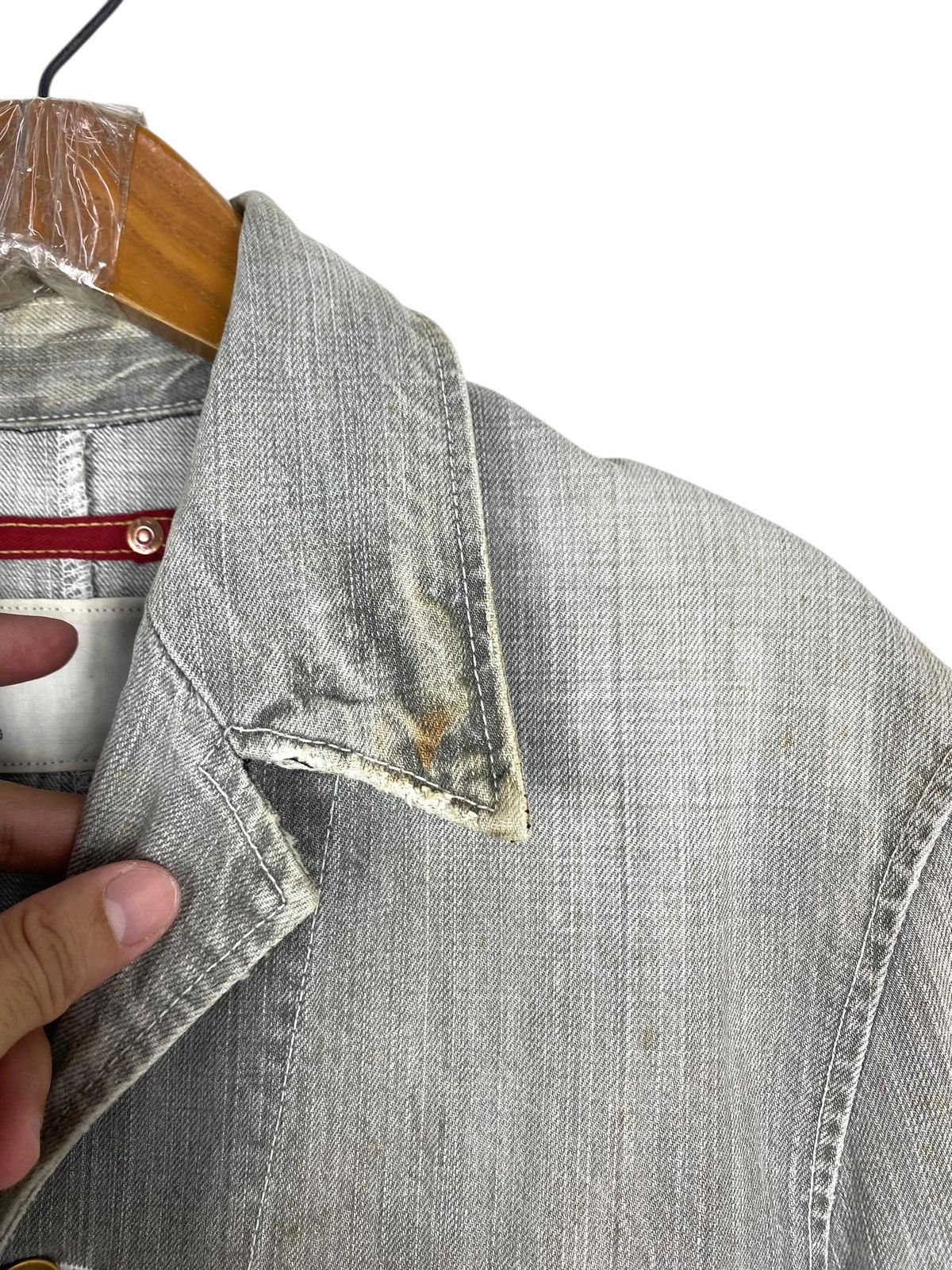 Levi's Rare‼️ Levi's Redloop Distressed Denim Chore Jacket Size US M / EU 48-50 / 2 - 12 Thumbnail
