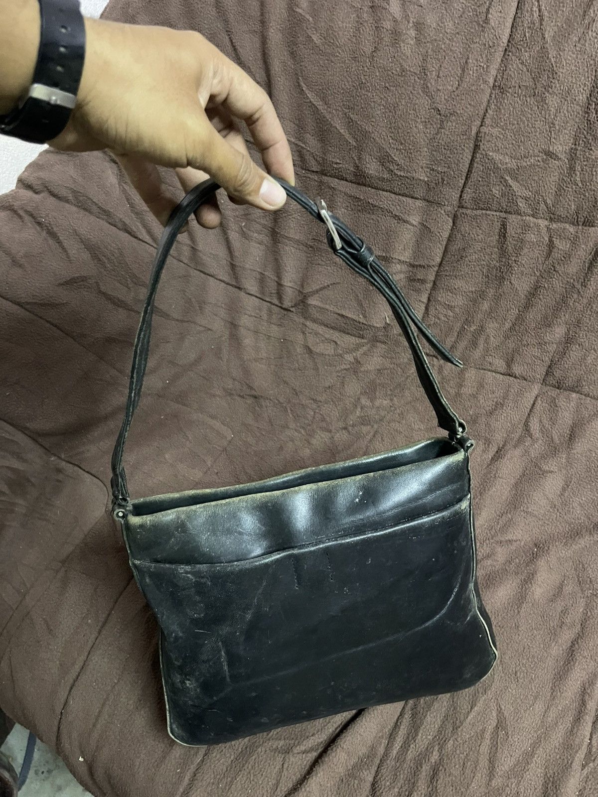 Designer × agnes b. Agnes B. Hobo Shoulder Handbag Size ONE SIZE - 4 Thumbnail