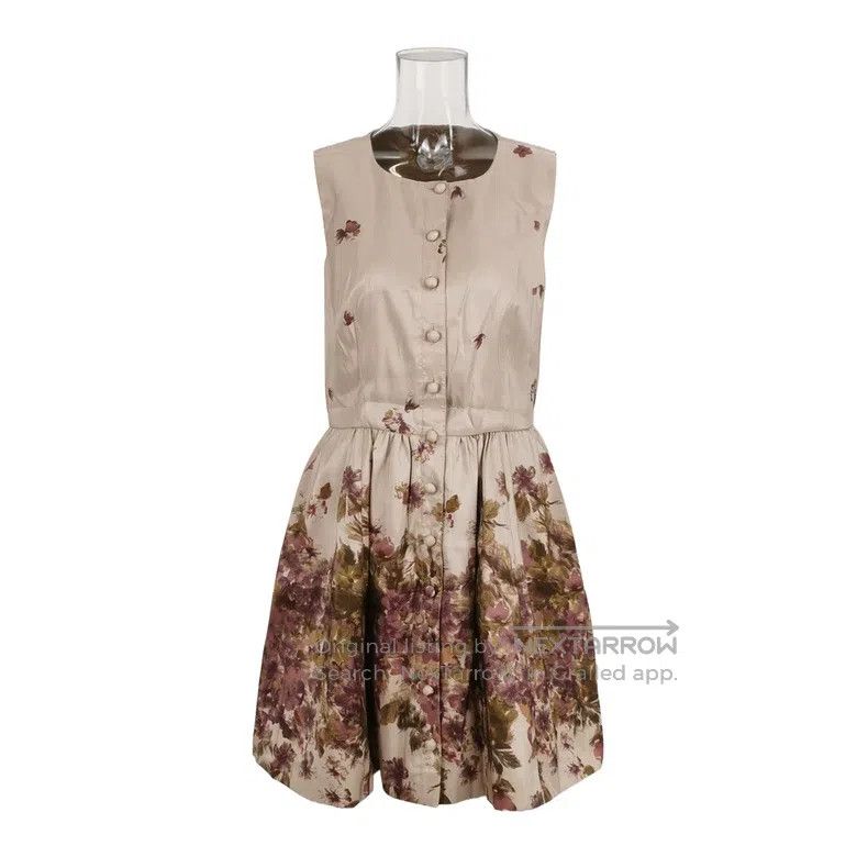 Valentino Valentino Floral pattern button-down crew neck dress Size M / US 6-8 / IT 42-44 - 1 Thumbnail