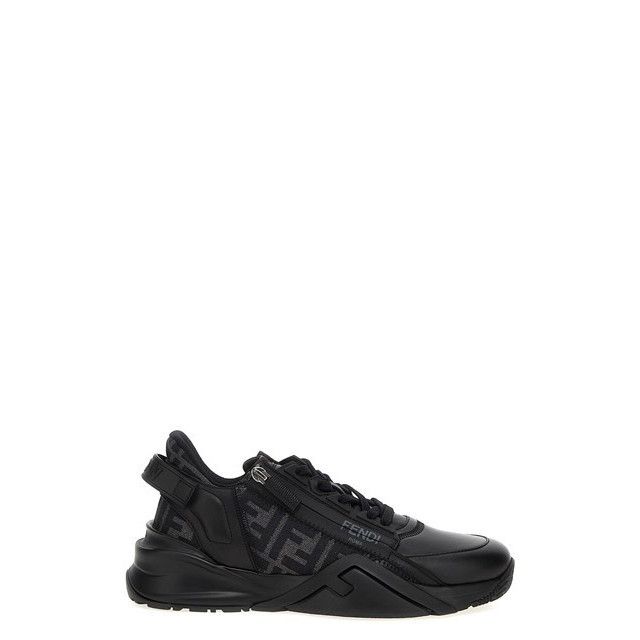 FENDI Flow Black Sneakers New )