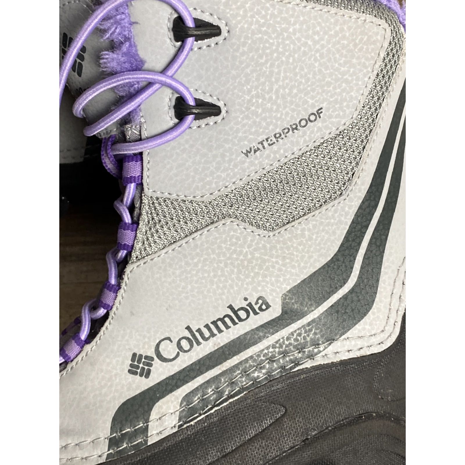 Vintage Columbia Snow Boot Womens 4 Gray Purple Waterproof Mid-Calf Omni-Heat 400 Grams Winter Sz 4 Womens Size US 4 / IT 34 - 3 Thumbnail