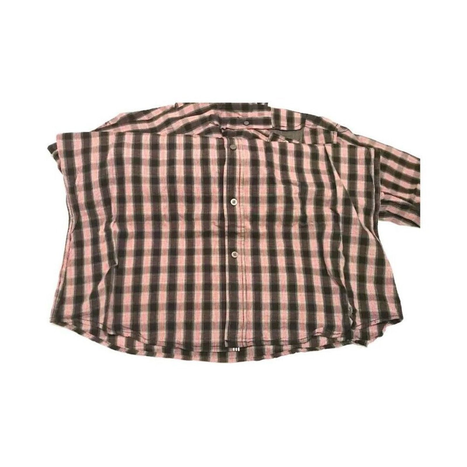 PD&C NWOT PD&C Men's Shirt Plaid Black Pink L Long Sleeve Button Size US L / EU 52-54 / 3 - 3 Thumbnail