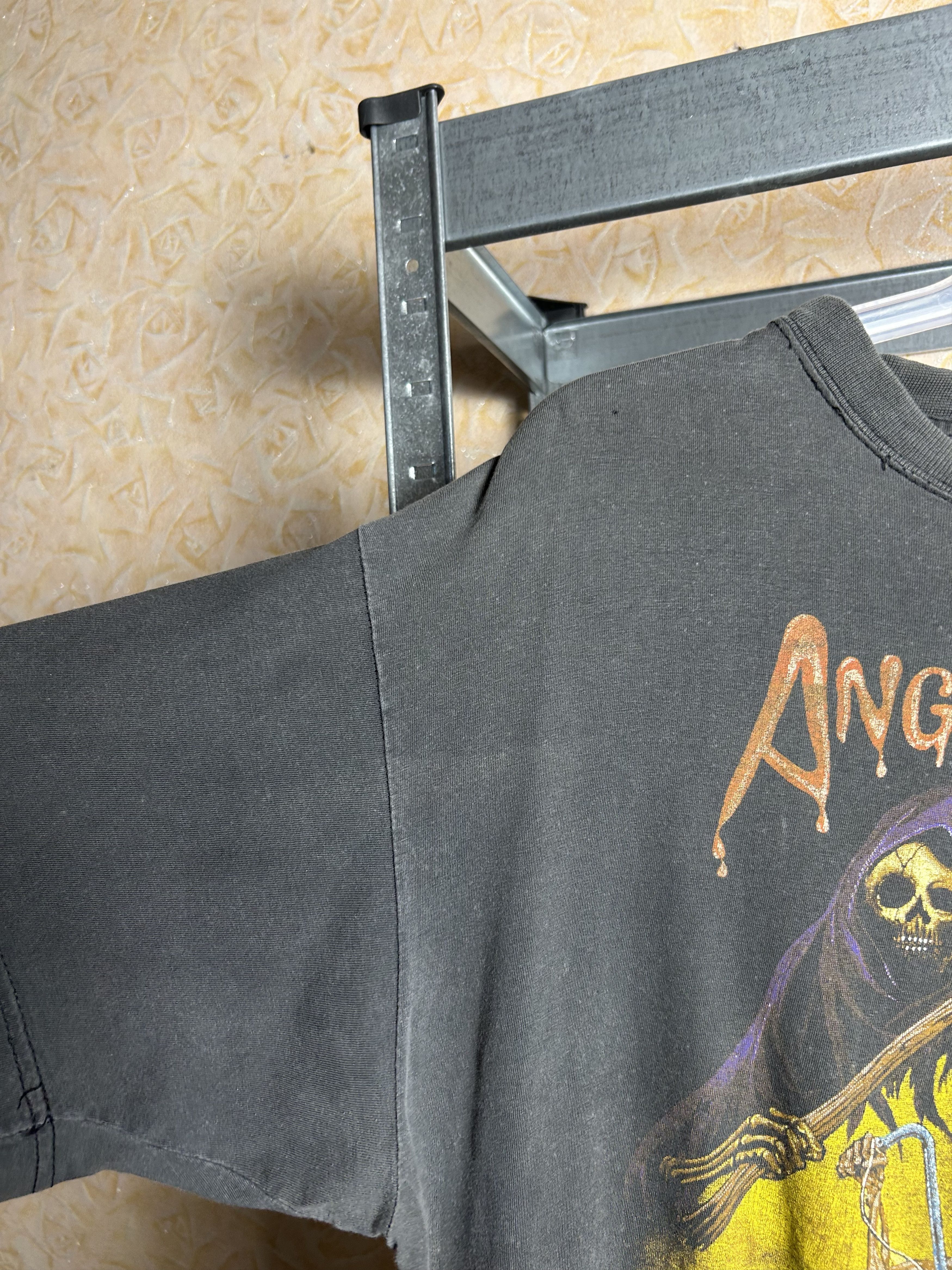 Vintage Vintage 90s Angel of Death Zip It London Graphic Art T-shirt Size US L / EU 52-54 / 3 - 11 Thumbnail