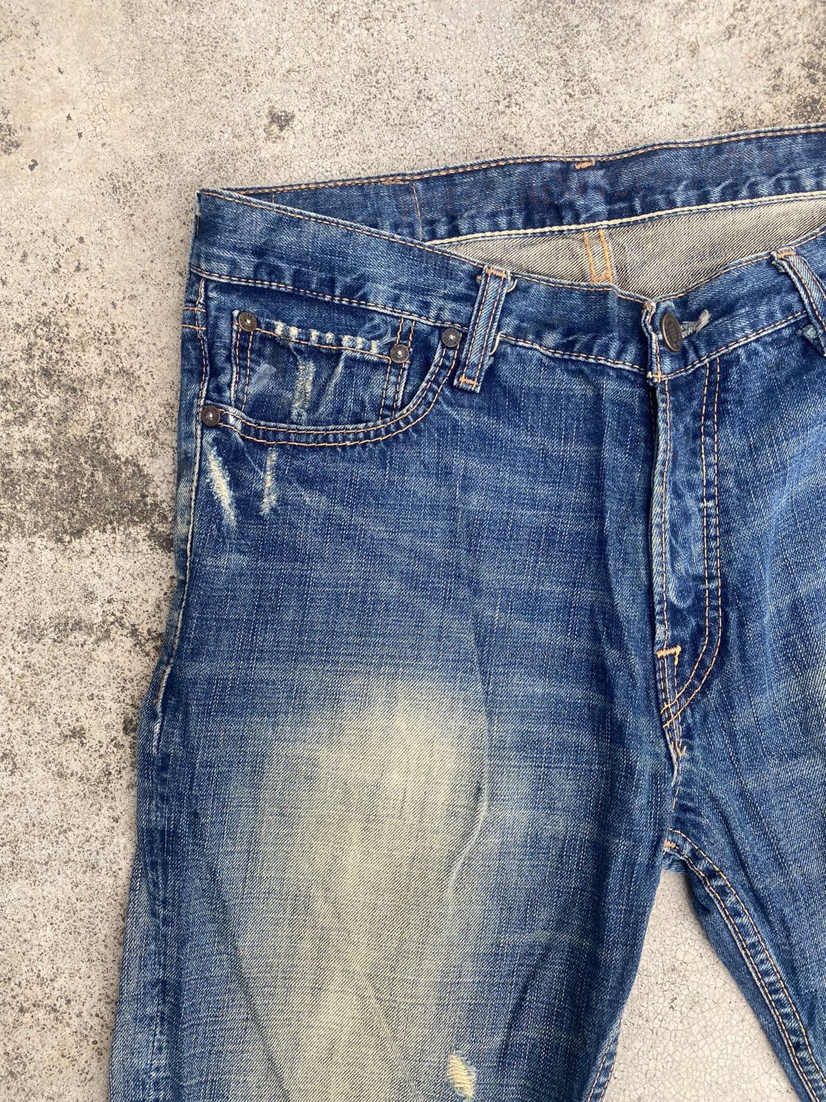 If Six Was Nine × Japanese Brand × Ruehl No. 925 Flare Jeans Ruehl No 925 Distressd Clawmark Size US 34 / EU 50 - 8 Thumbnail