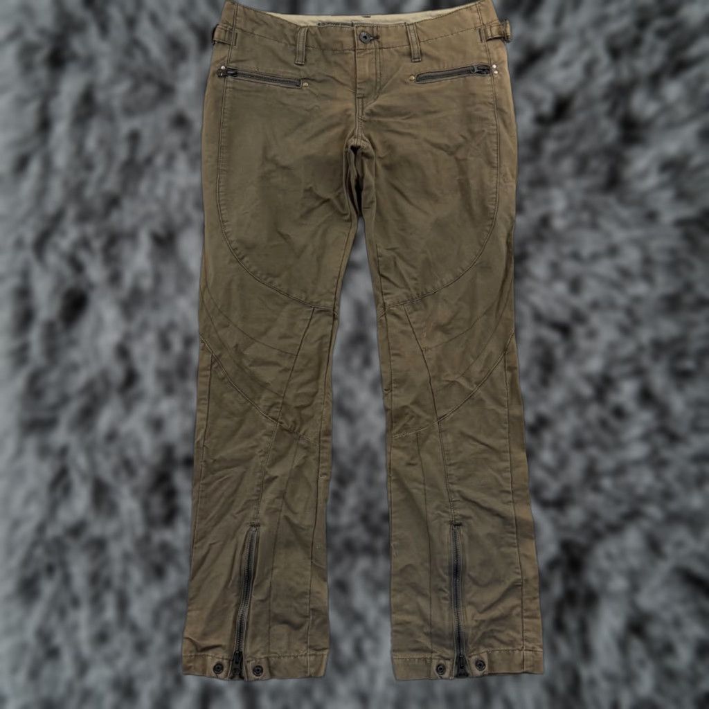 G-Star G-Star Raw Pants Mens 30x32 Brown Utility 5-Pocket Ankle Zip Grunge Y2K Straight Regular Size US 30 / EU 46 - 1 Thumbnail