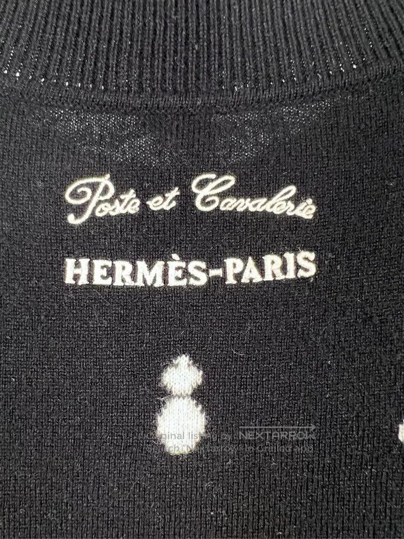 Hermes Hermes Snowman Series Black and White Geometric Pattern Sw Size XS / US 0-2 / IT 36-38 - 5 Thumbnail