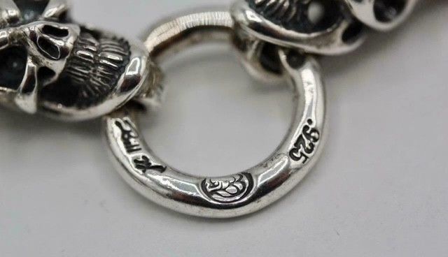 Other BWL Bill Wall Oval Link Skull Toggle Clasp Bracelet Size ONE SIZE - 3 Thumbnail