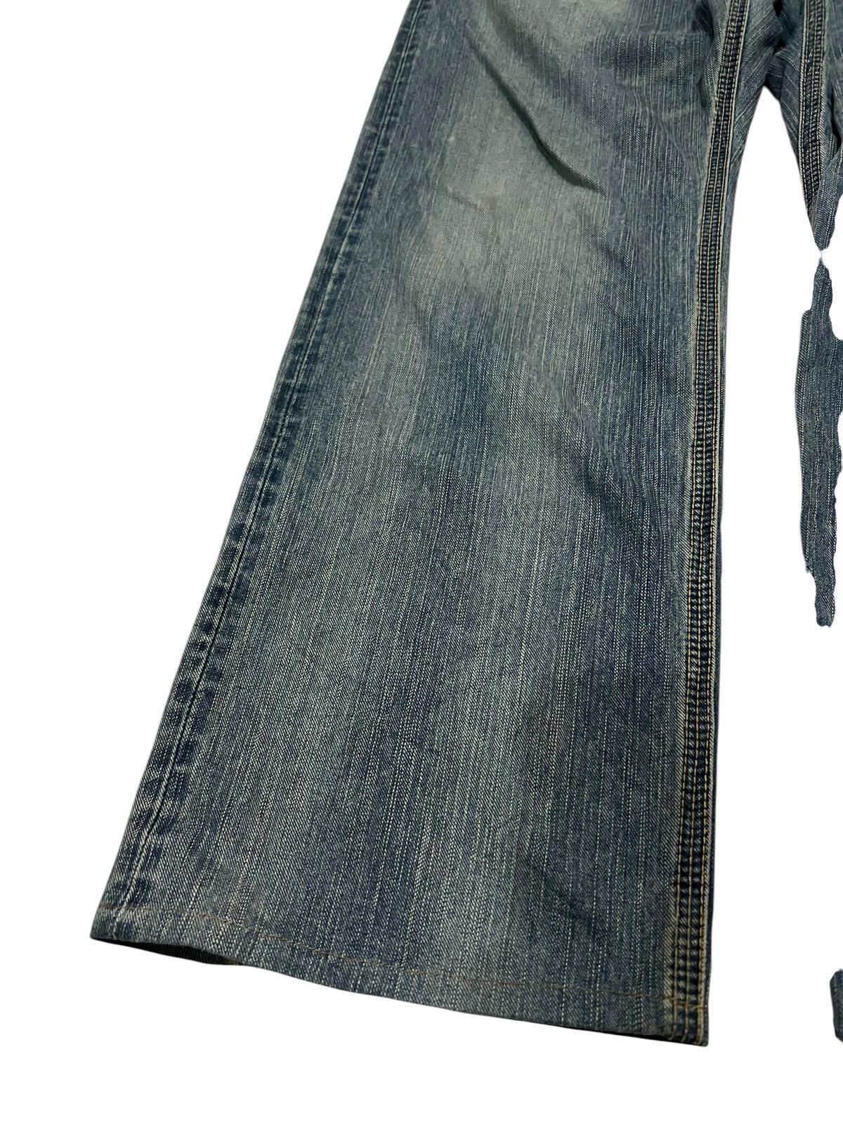 Edwin 💥Baggy💥Vintage Edwin XVS Faded Distress Backle Back Jean Size US 37 - 5 Thumbnail