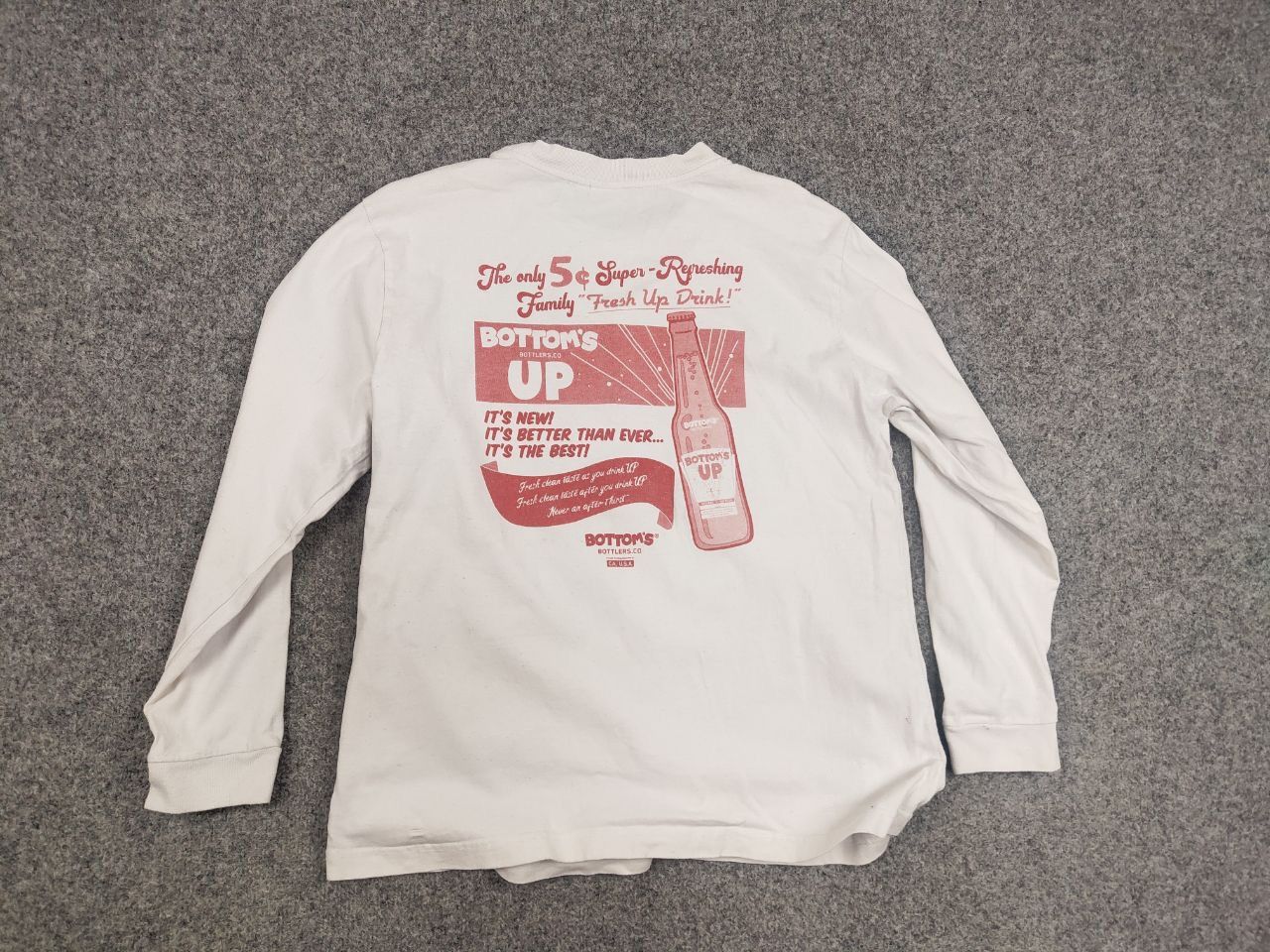 MOUSSY Moussy Bottom's Up Japan Design Light White Logo Long Sleeve Size US M / EU 48-50 / 2 - 14 Thumbnail