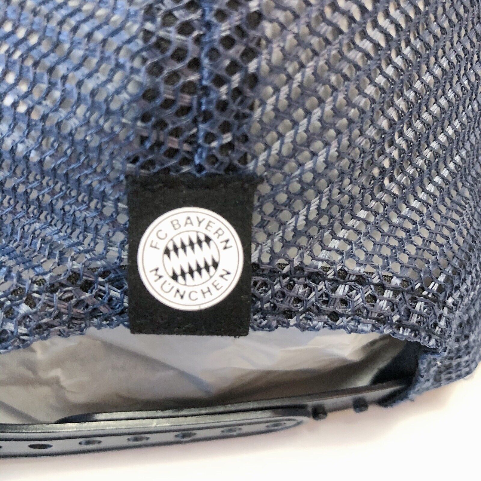 Vintage 2017 Bayern Munich FC Mesh Trucker Hat Grey Navy Blue OS Size ONE SIZE - 5 Thumbnail