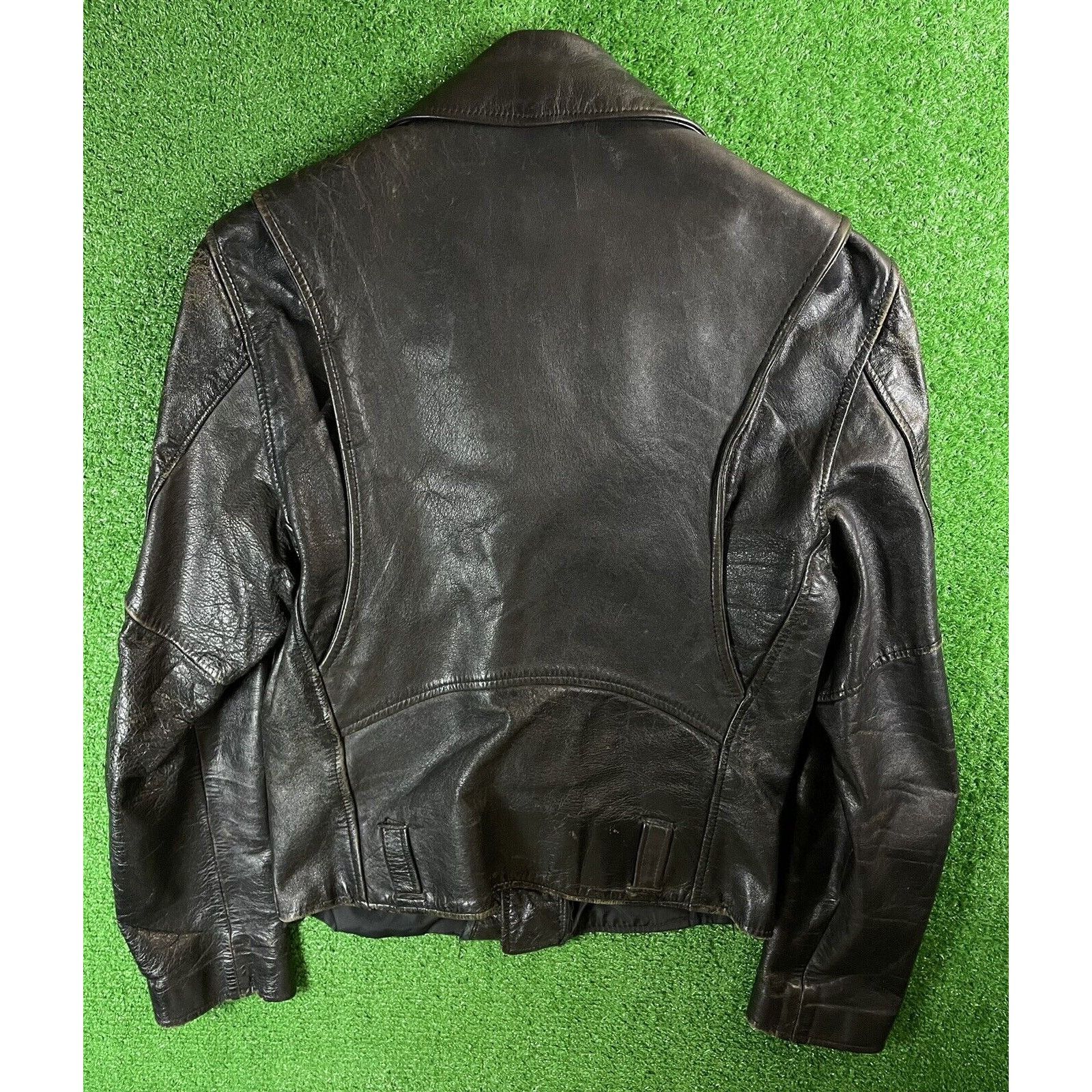 Vintage Vintage 60s Black Leather Medium Perfecto Motorcycle Jacket Size US M / EU 48-50 / 2 - 5 Thumbnail