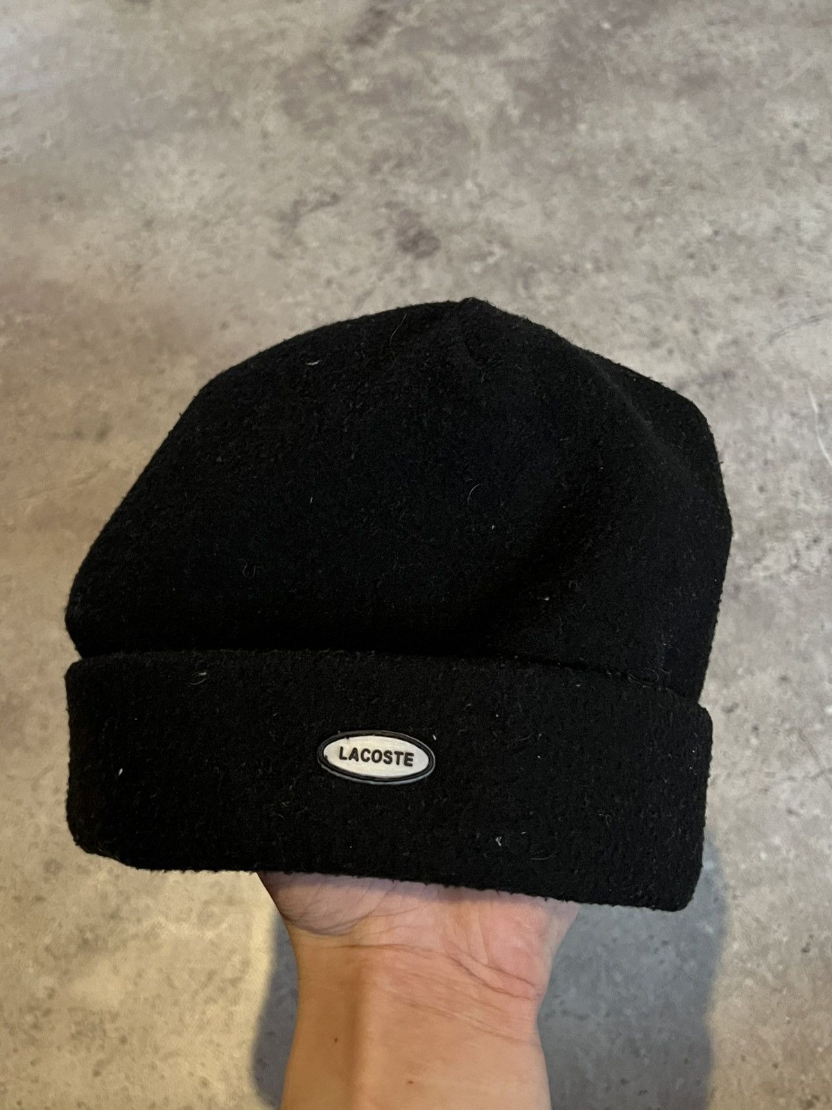 Lacoste × Vintage Vintage Lacoste fleece hat Size ONE SIZE - 1 Thumbnail