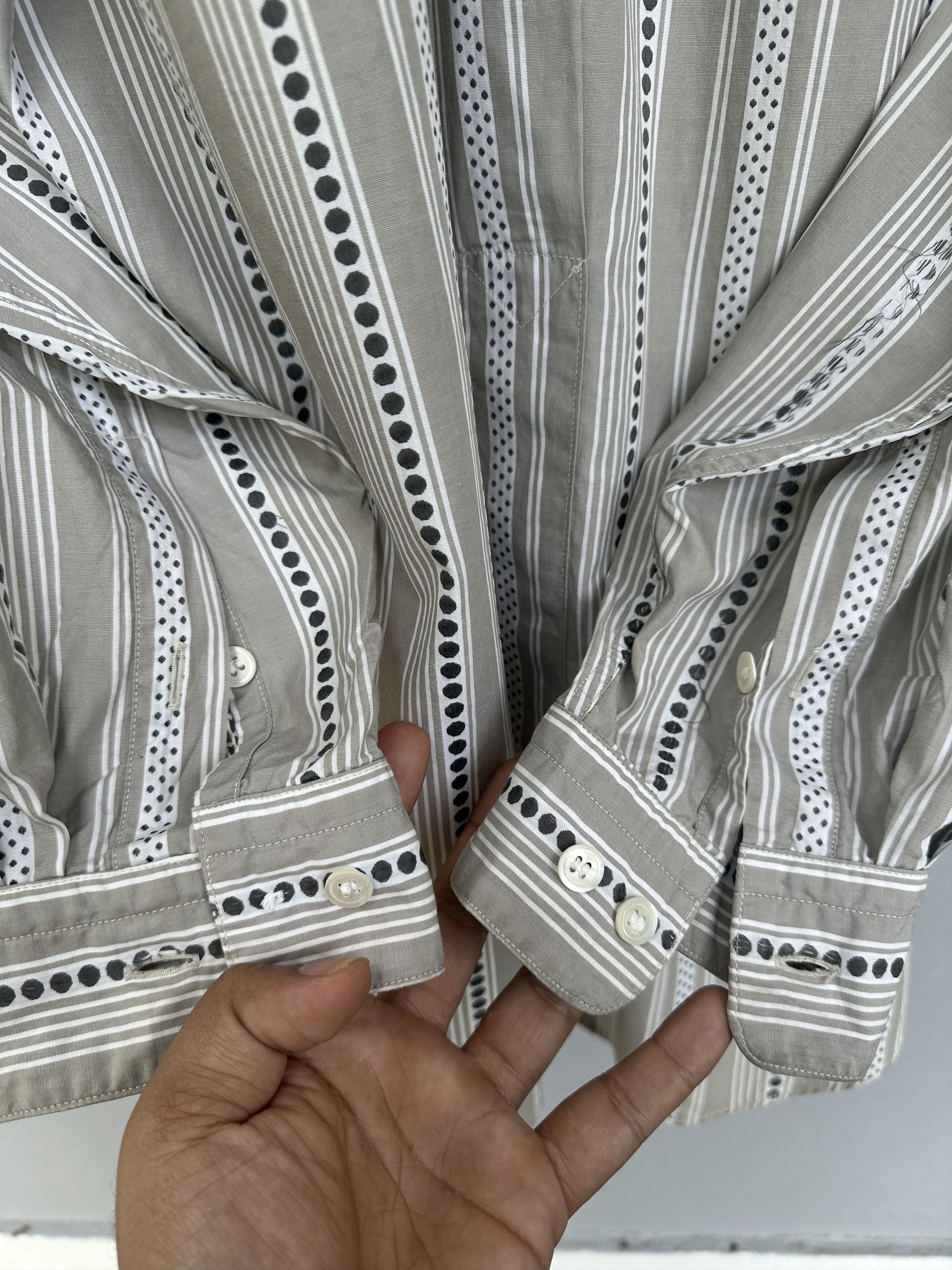 Issey Miyake Vintage IM Miyake Design Studio Distressed Polkadot Stripe Size US L / EU 52-54 / 3 - 18 Thumbnail