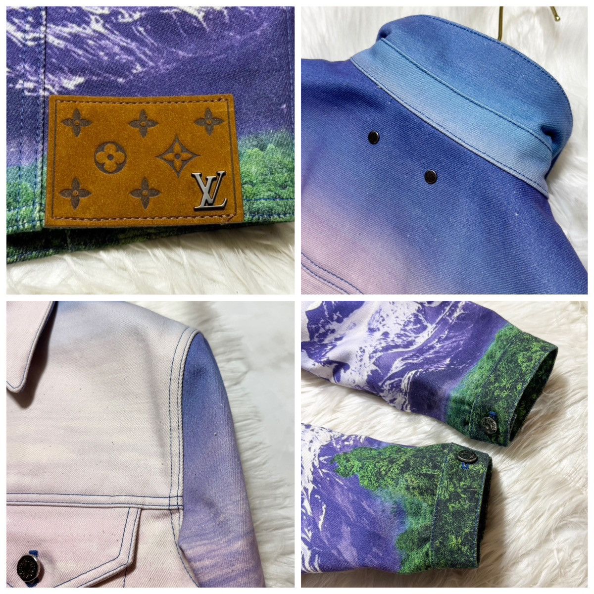 Louis Vuitton New Louis Vuitton Landscape Denim Jacket Monogram Leater Size US M / EU 48-50 / 2 - 5 Thumbnail